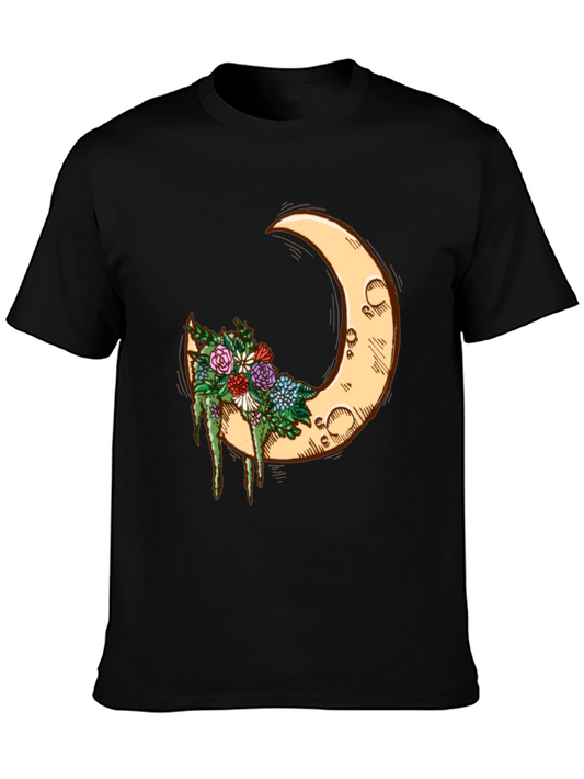 Crescent Moon Floral Tee
