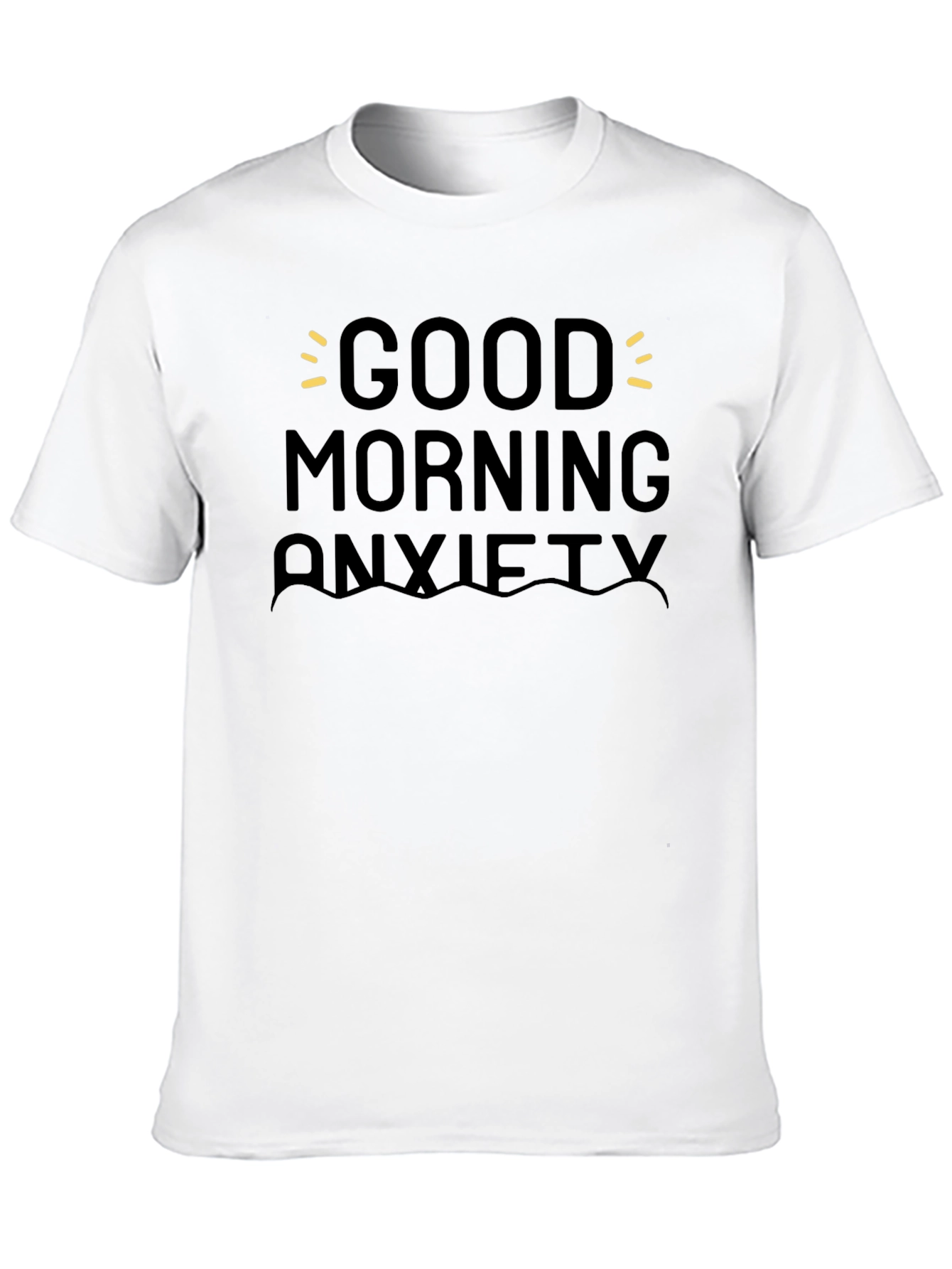 Good Morning Anxiety Graphic Tee - Black