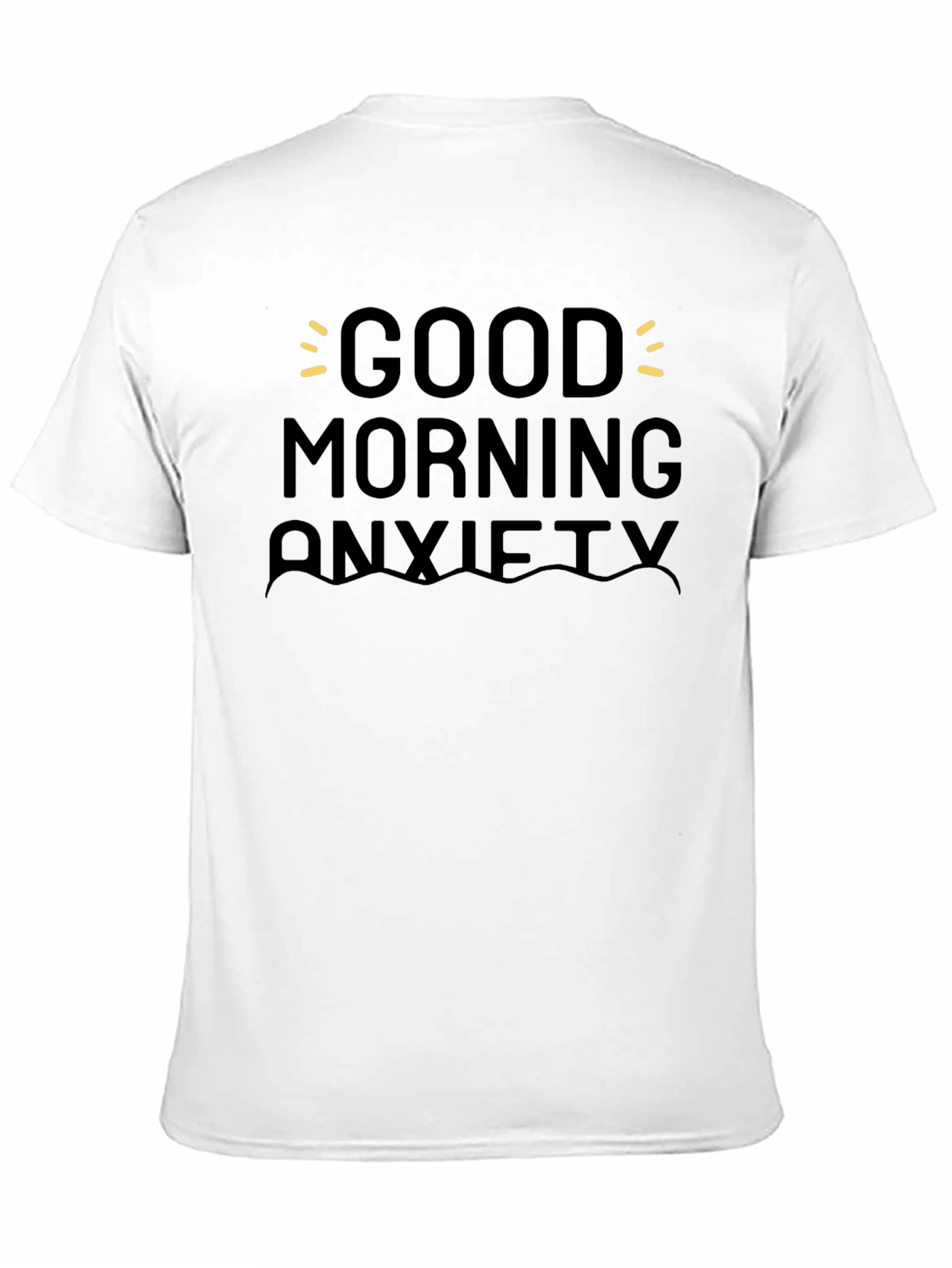 Good Morning Anxiety Graphic Tee - Black