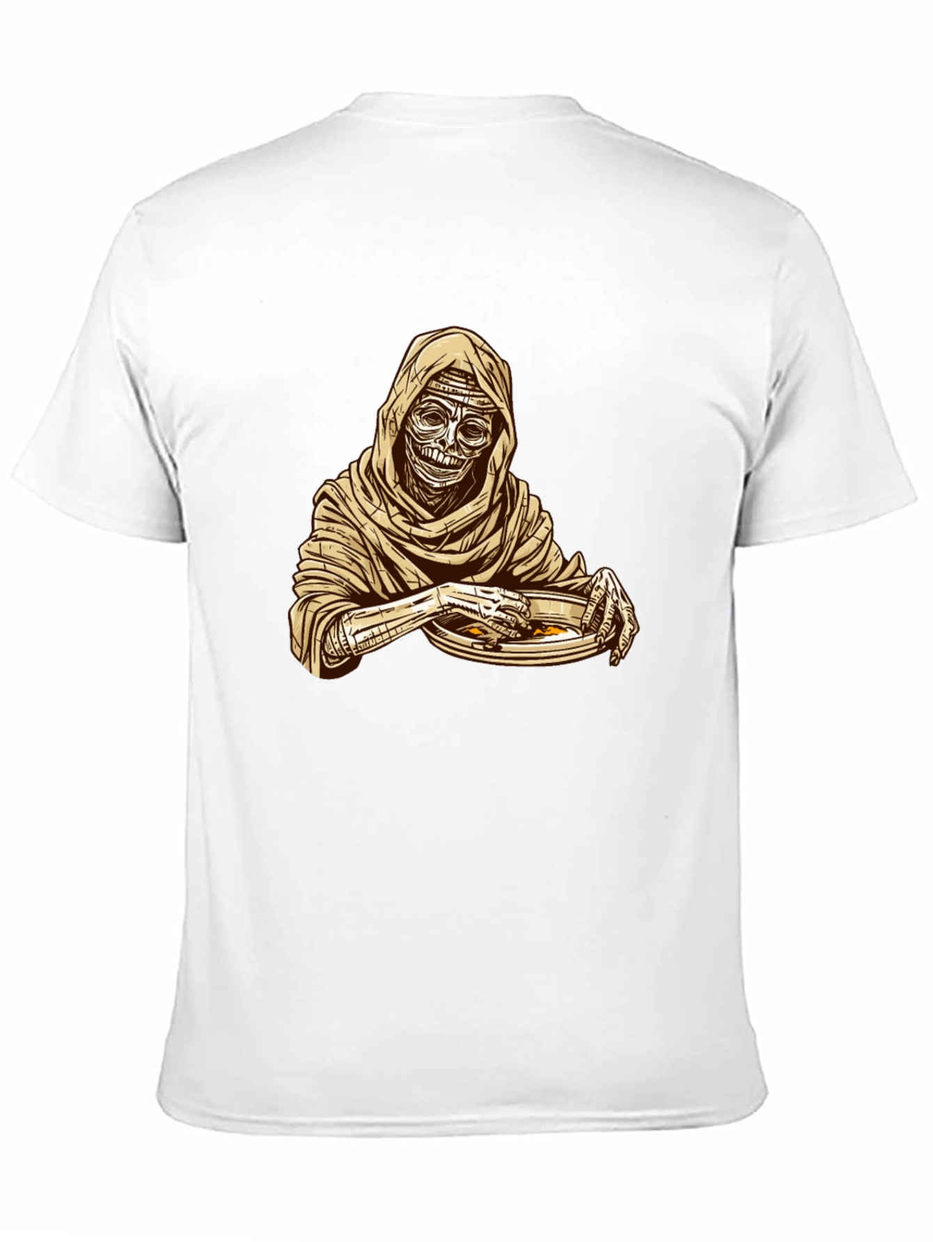 Mummy Eating Ramen Graphic T-Shirt