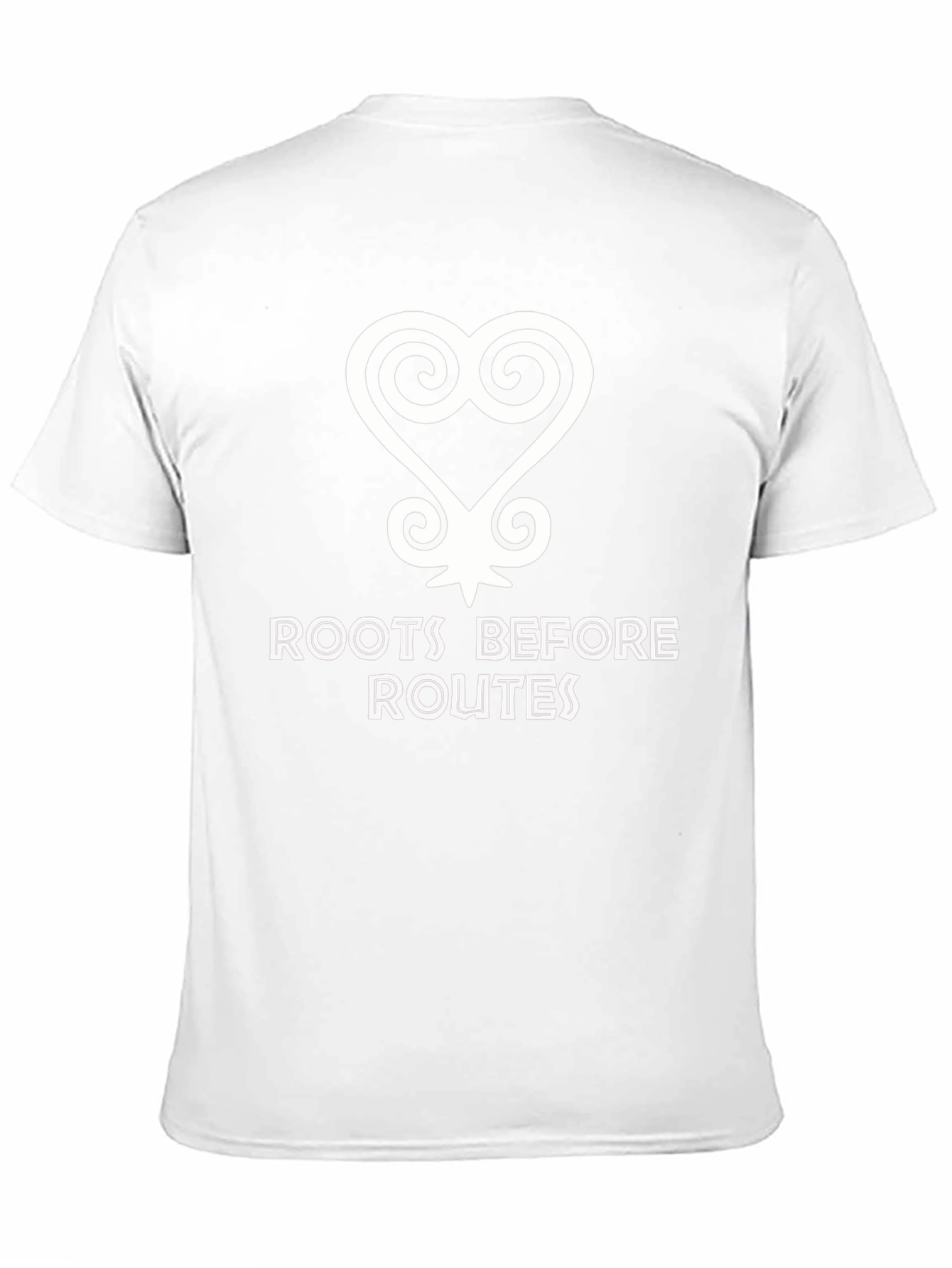 Roots Before Routes T-Shirt Adinkra Symbol