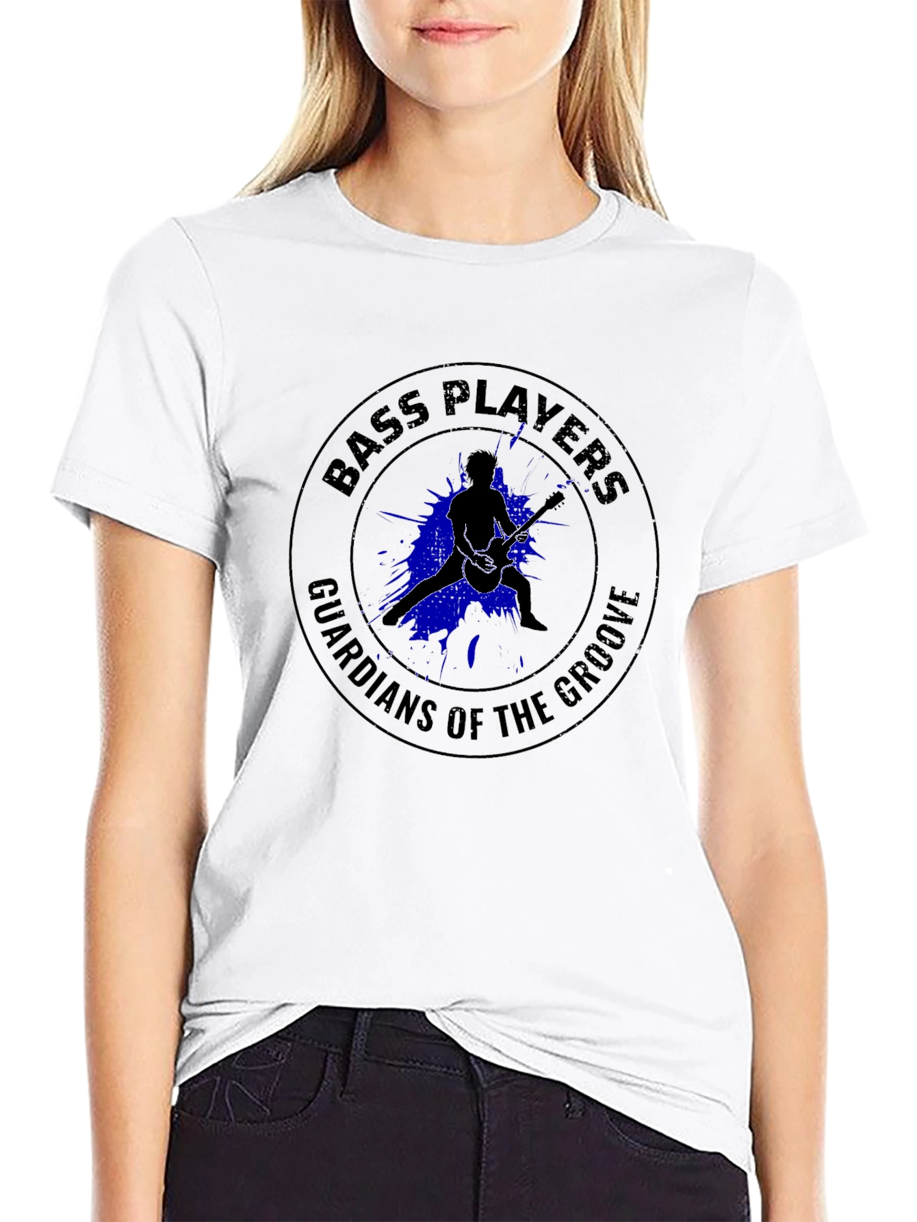 Bass Players Guardians of the Groove Black T-Shirt