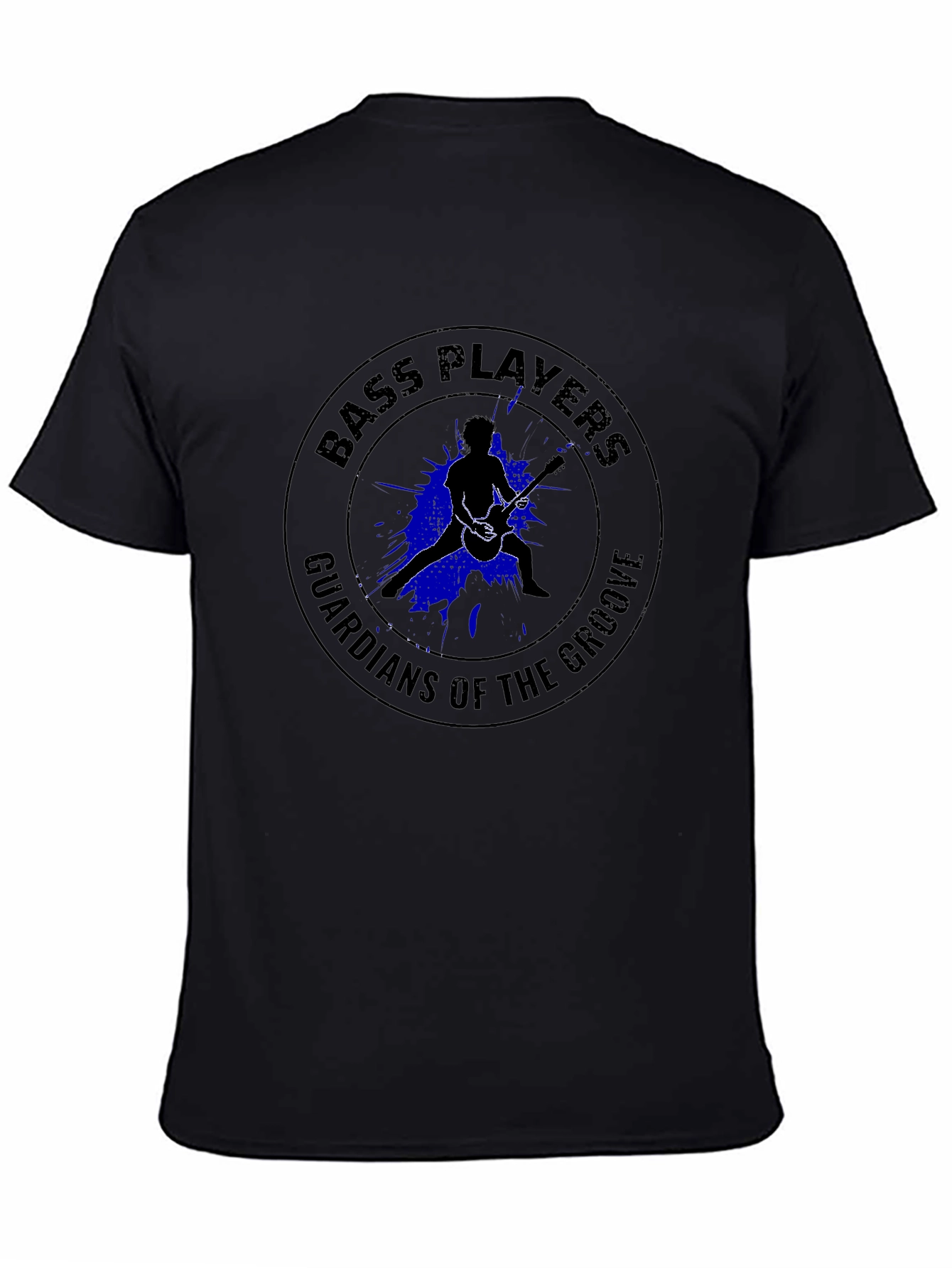 Bass Players Guardians of the Groove Black T-Shirt