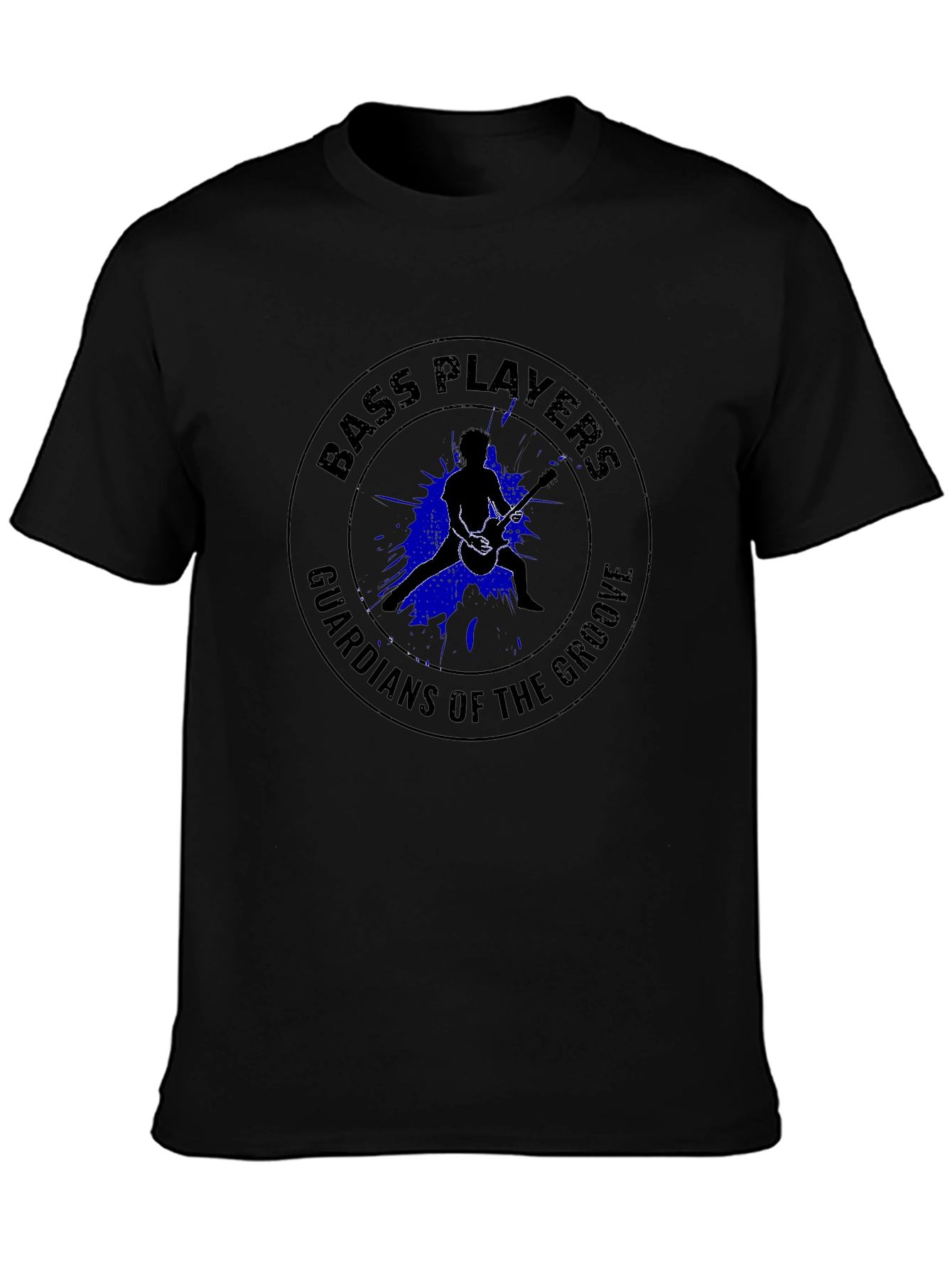 Bass Players Guardians of the Groove Black T-Shirt