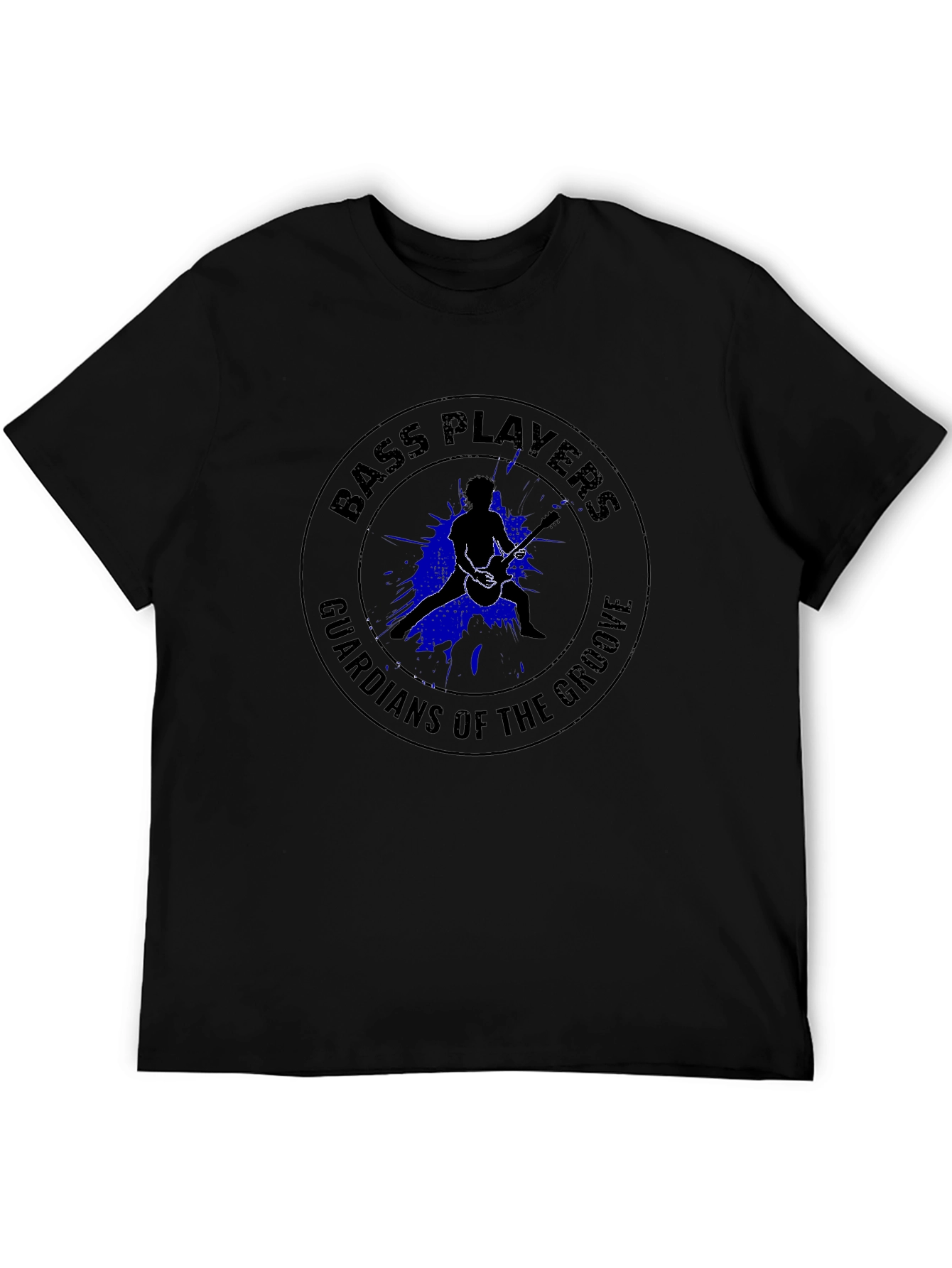 Bass Players Guardians of the Groove Black T-Shirt