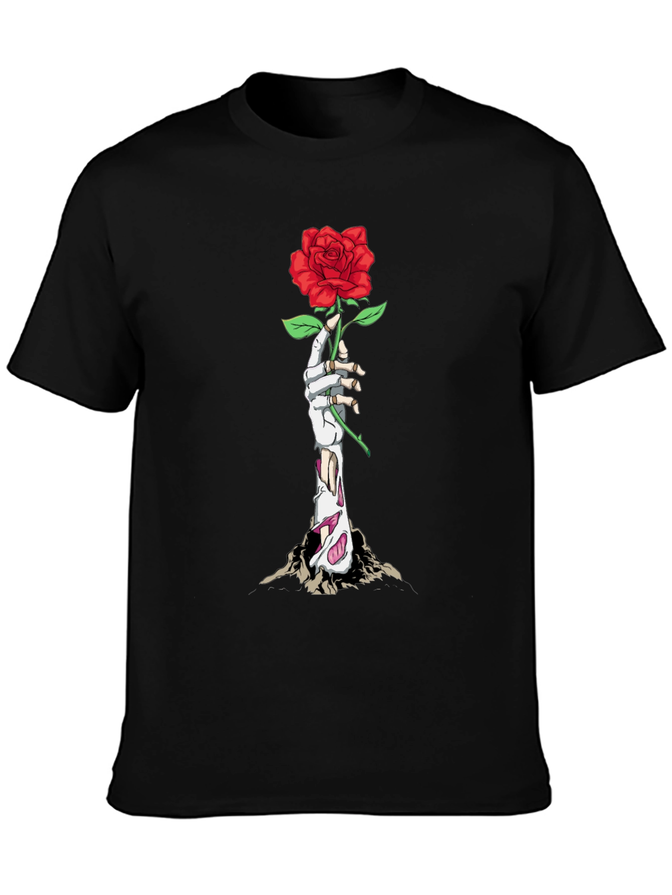 Rose Zombie Hand T-Shirt