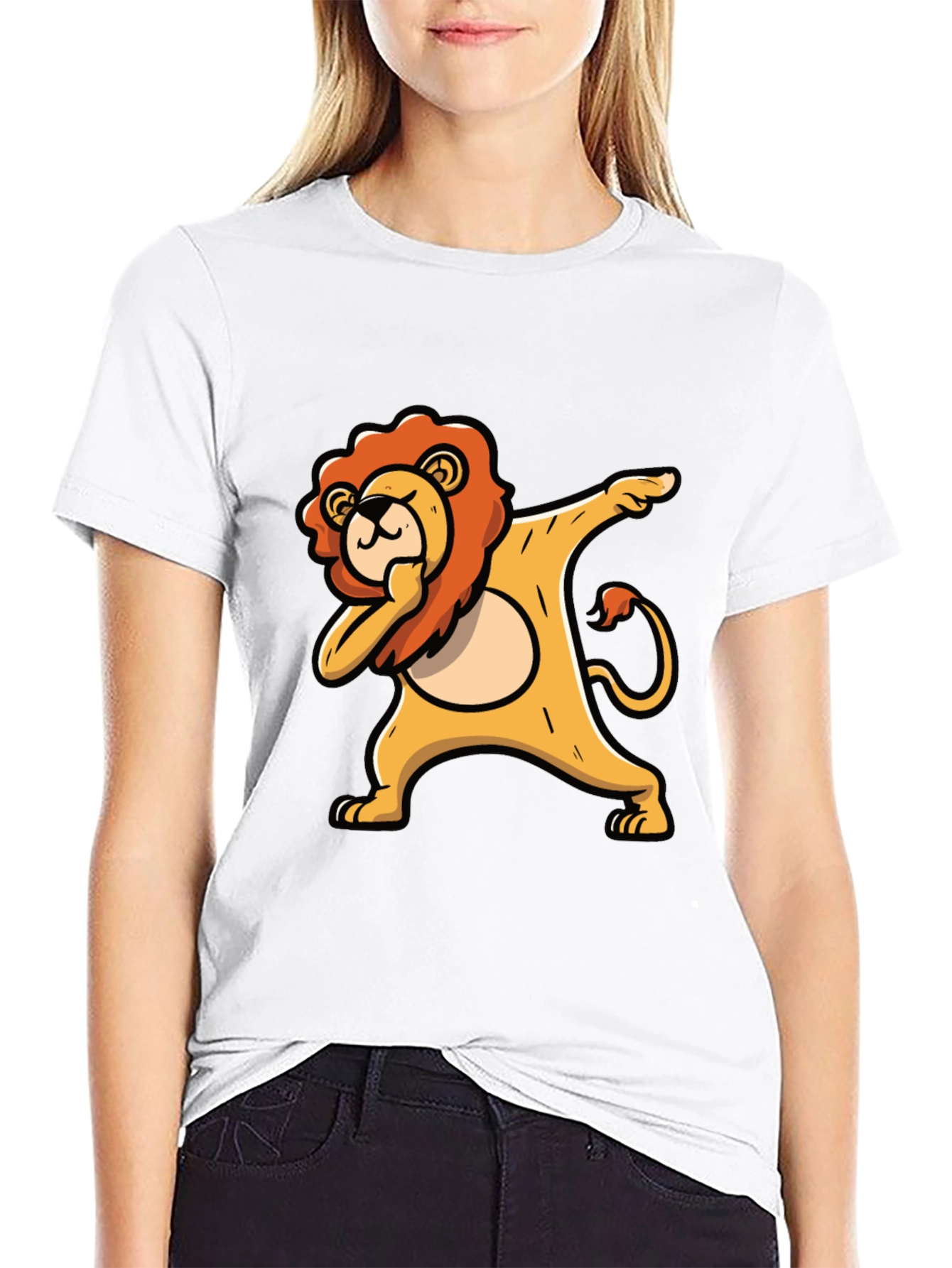 Lion Dab Dance Graphic T-Shirt