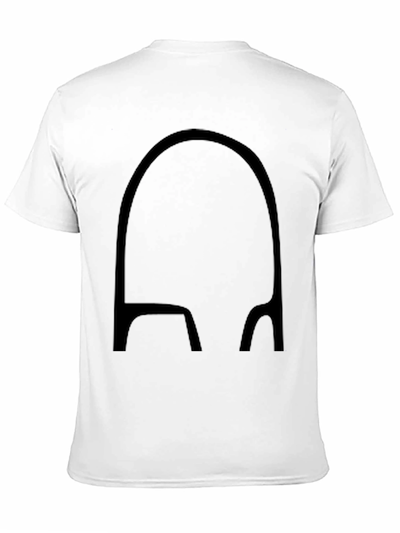 Minimalist Black T-Shirt with Abstract Design