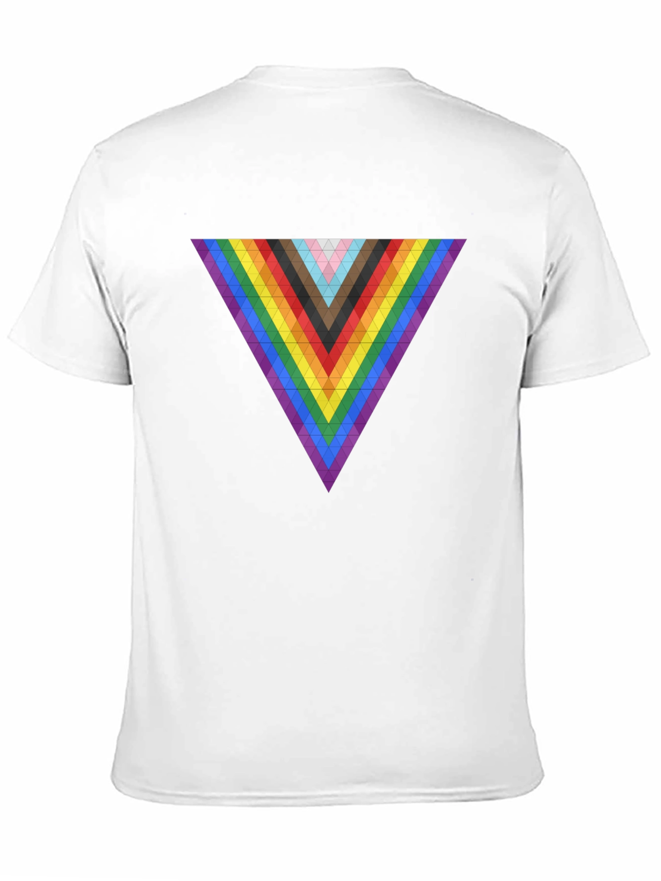 Pride Triangle Graphic Tee - Modern Geometric Design