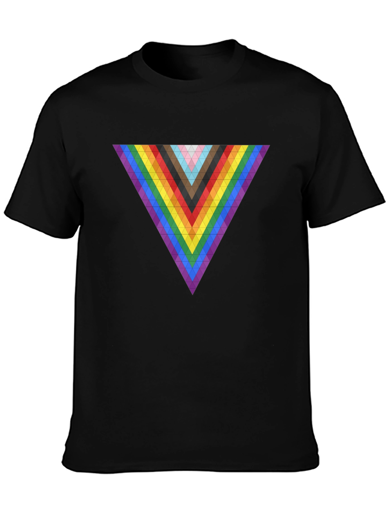 Pride Triangle Graphic Tee - Modern Geometric Design