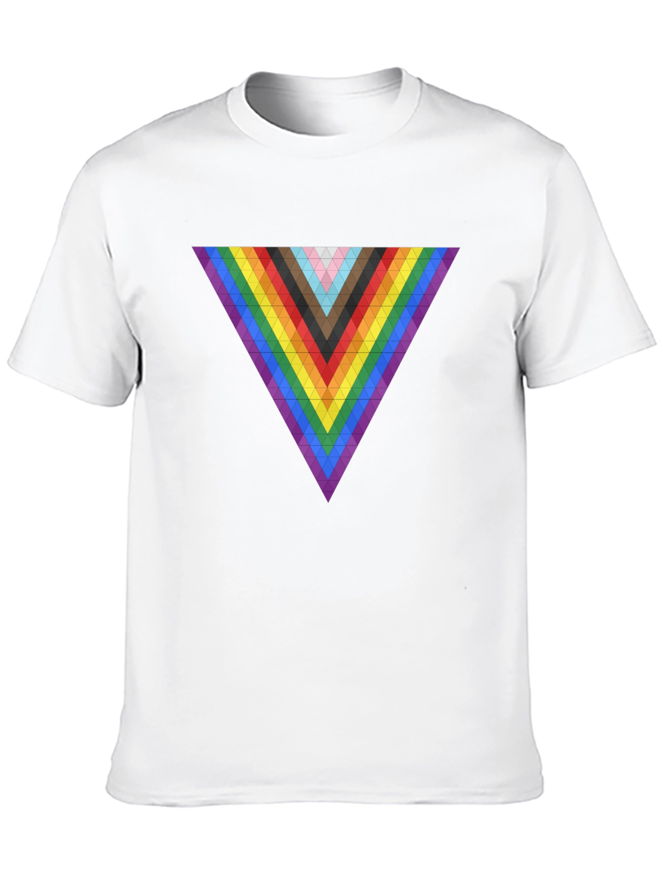 Pride Triangle Graphic Tee - Modern Geometric Design