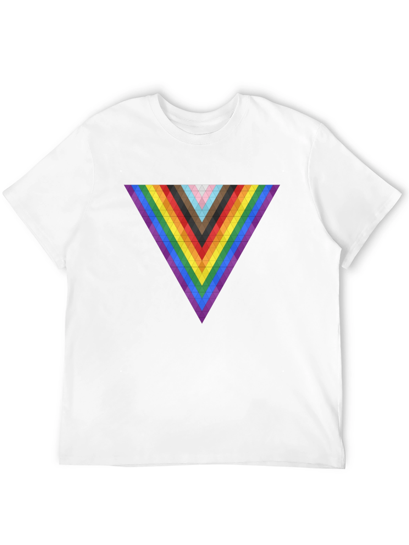 Pride Triangle Graphic Tee - Modern Geometric Design