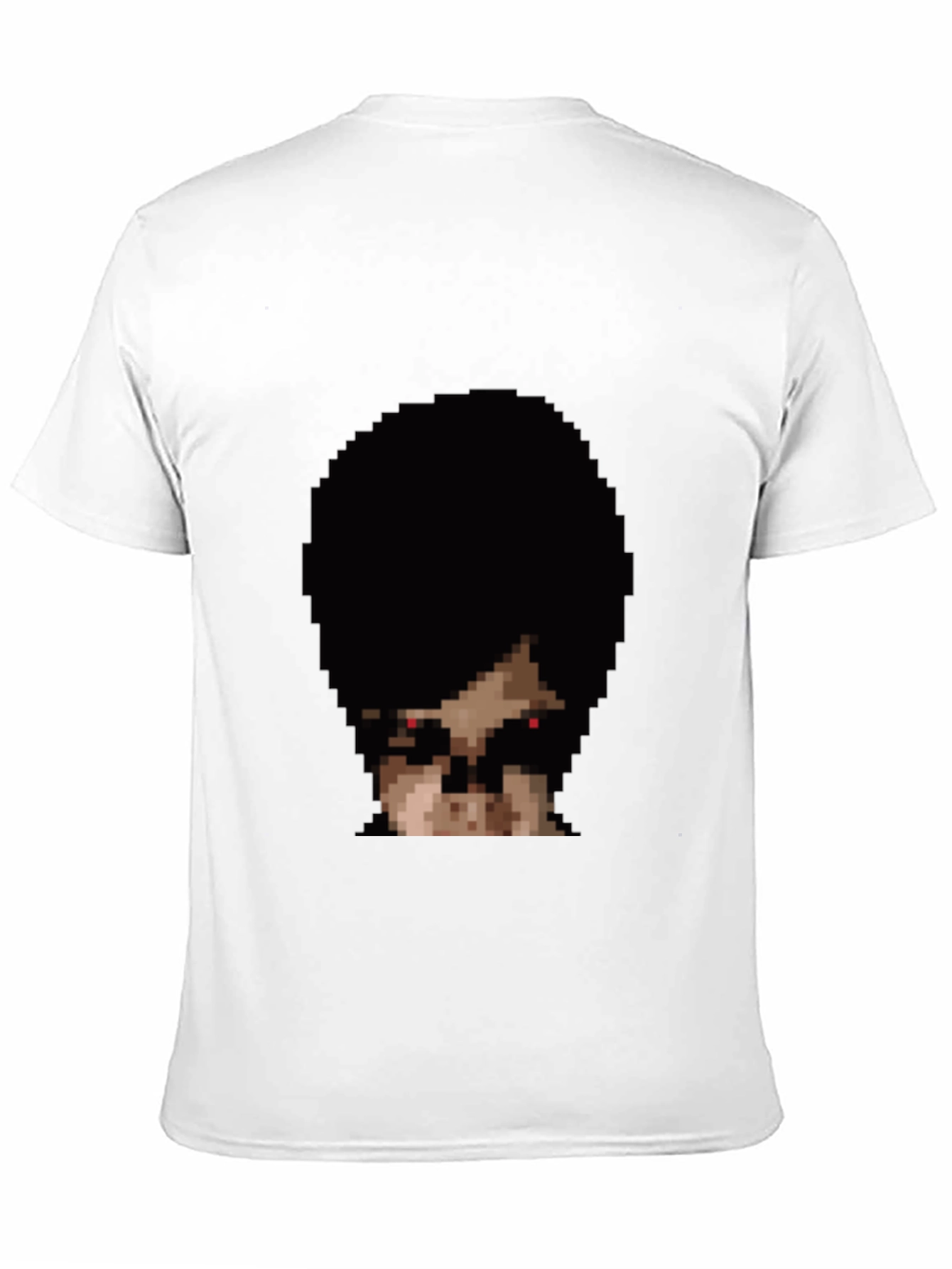 Pixel Horror Face Black T-Shirt