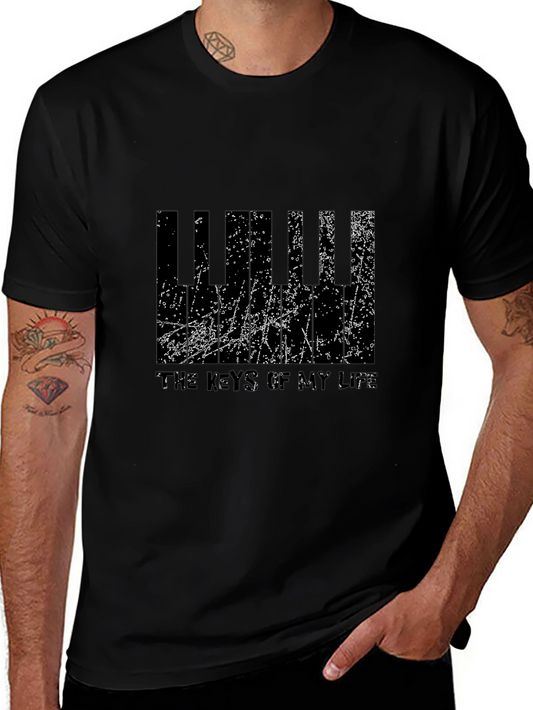 Keys of My Life Black Graphic Tee