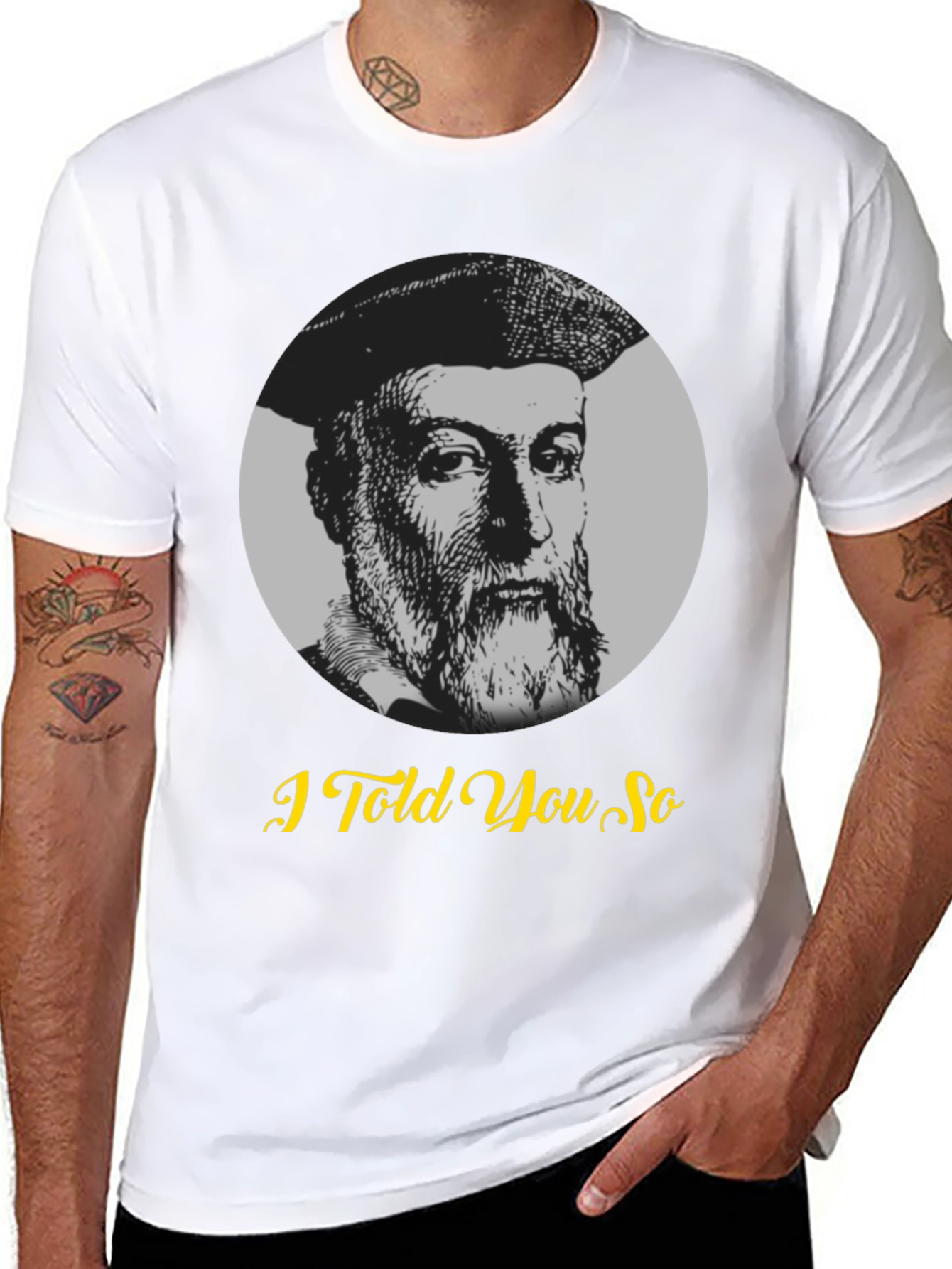 Nostradamus I Told You So Graphic T-Shirt