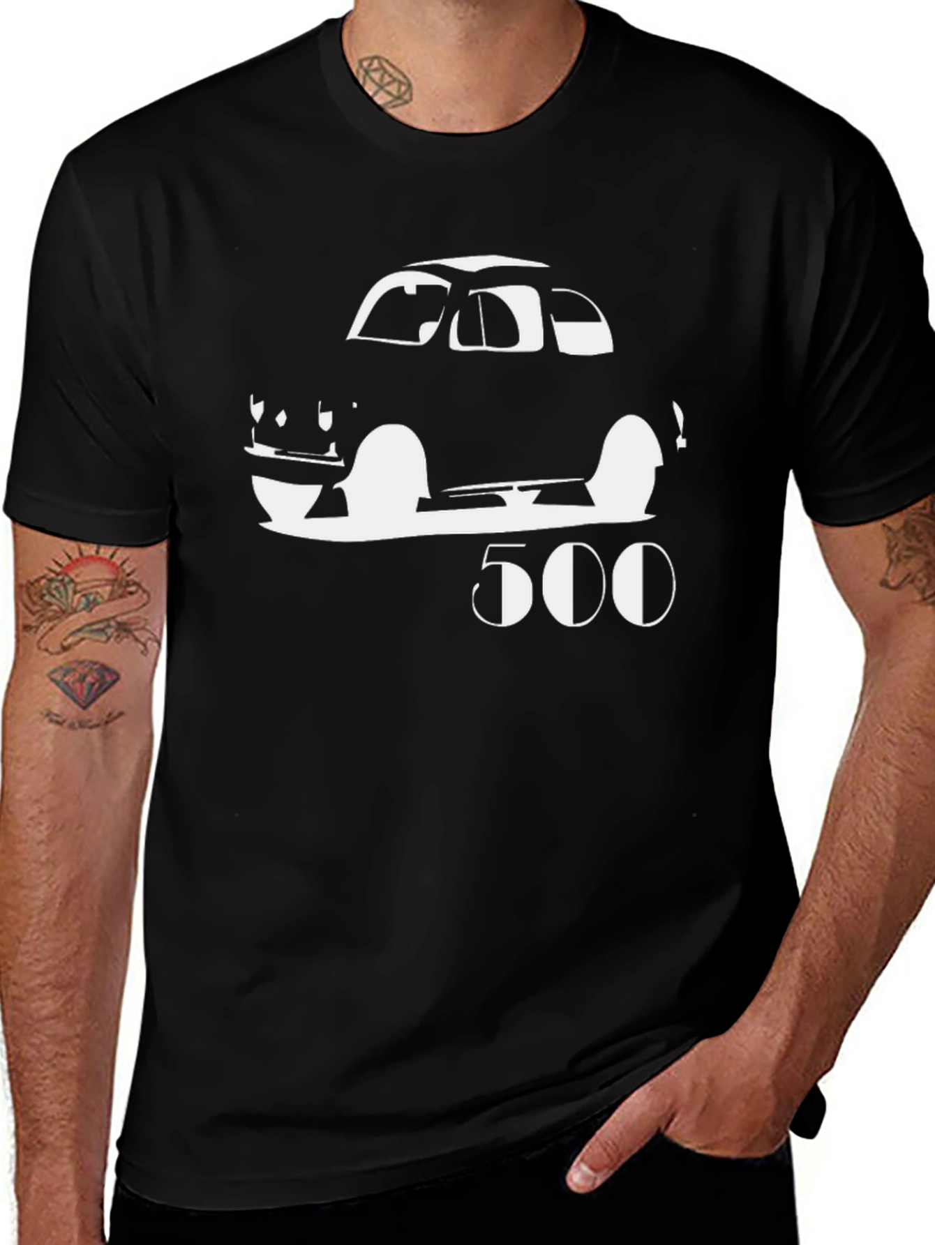 Classic Car 500 Graphic Tee - Black