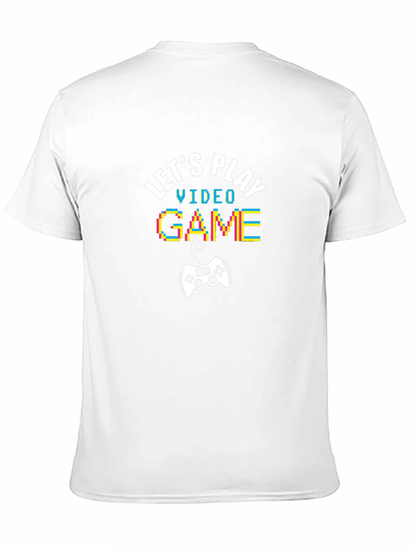 Lets Play Video Game Black Graphic Tee