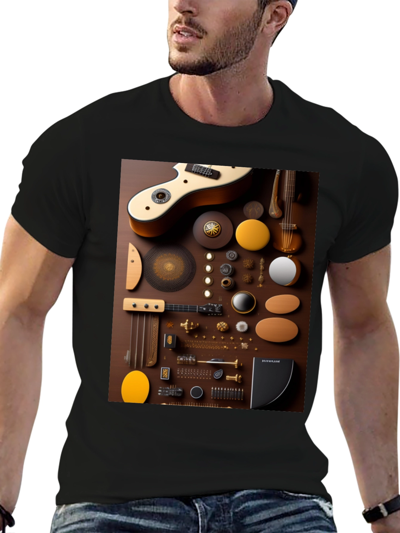 Abstract Music Instrument T-Shirt
