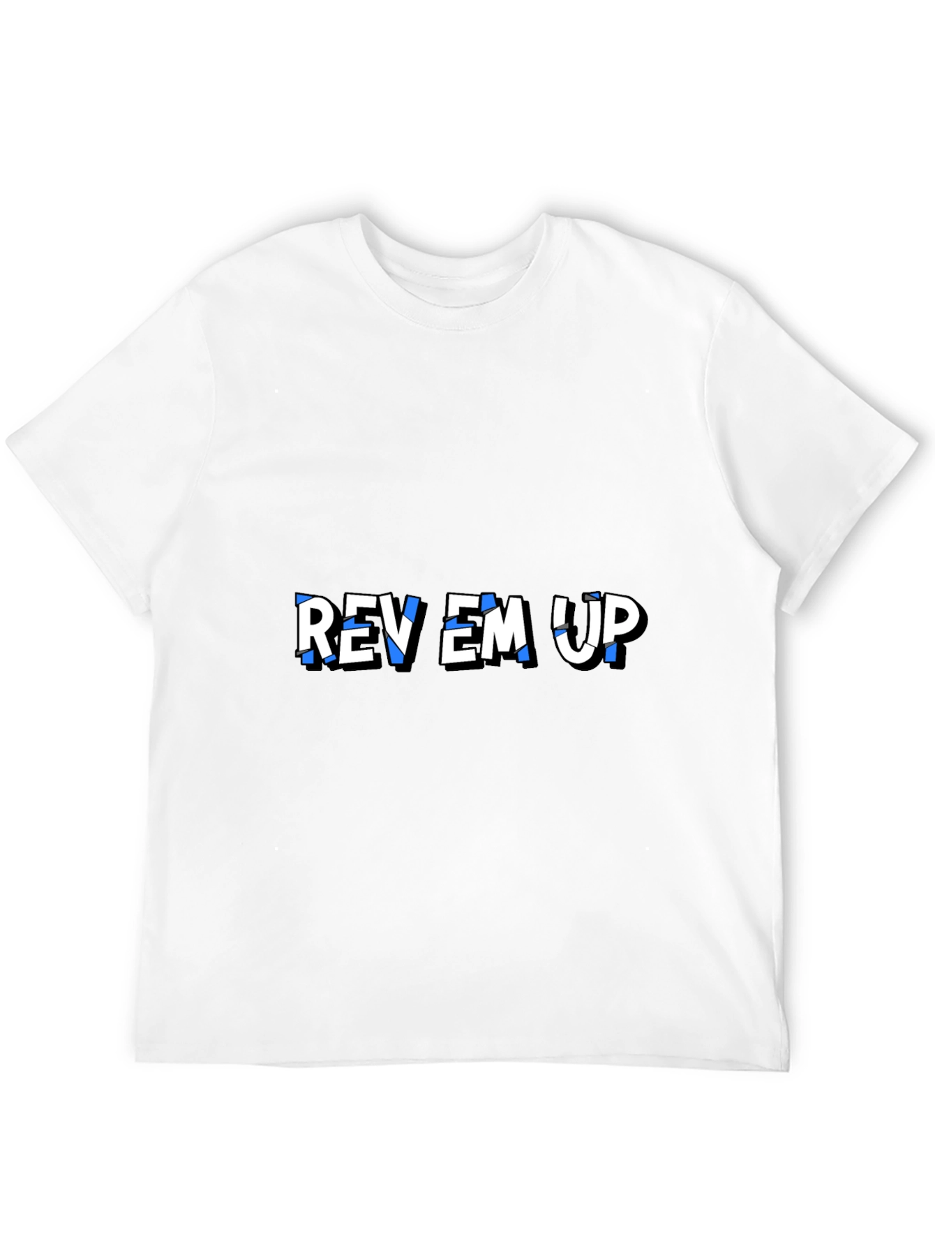 Rev Em Up Graphic T-Shirt - Stylish Black Tee