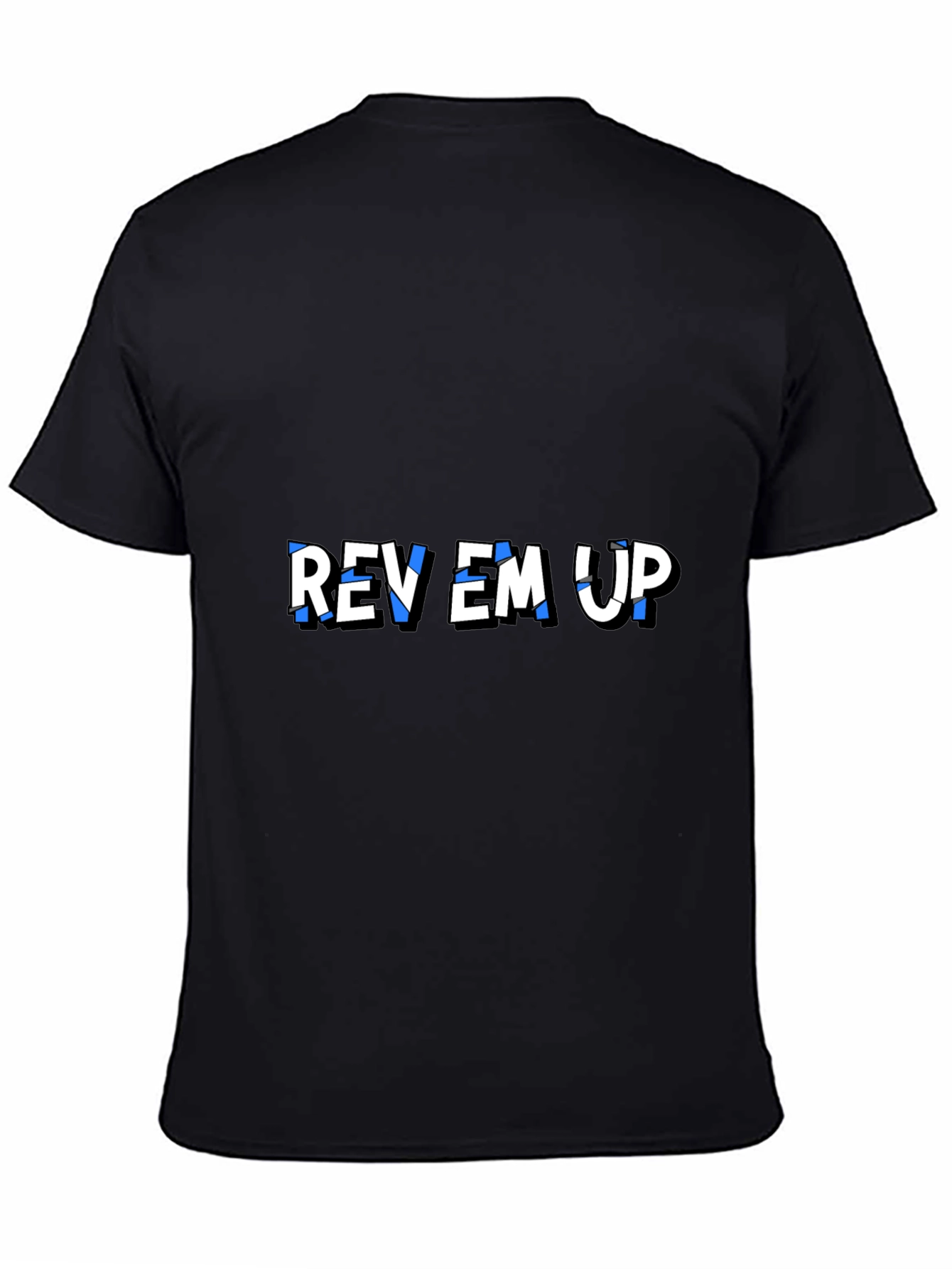 Rev Em Up Graphic T-Shirt - Stylish Black Tee