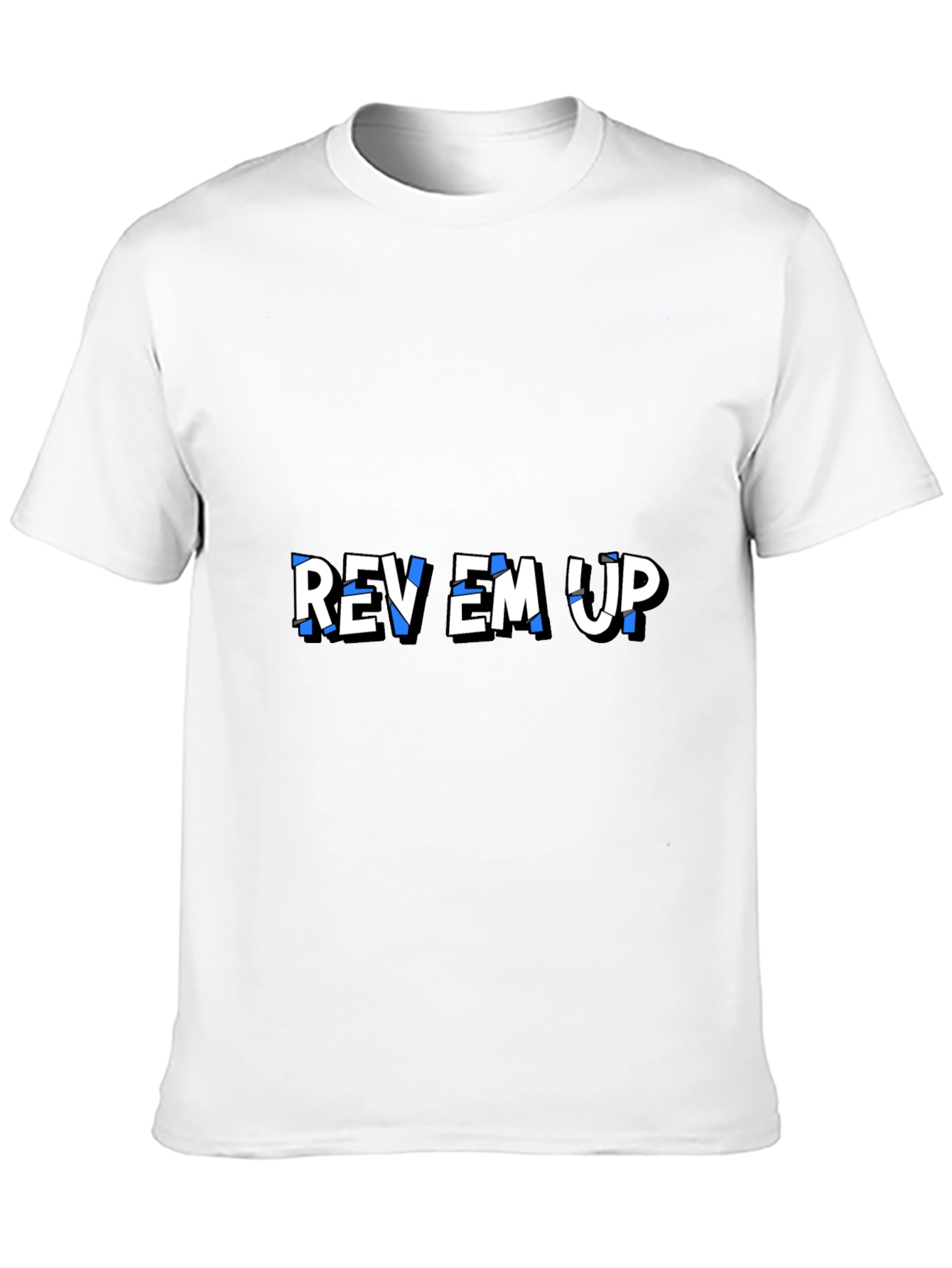 Rev Em Up Graphic T-Shirt - Stylish Black Tee