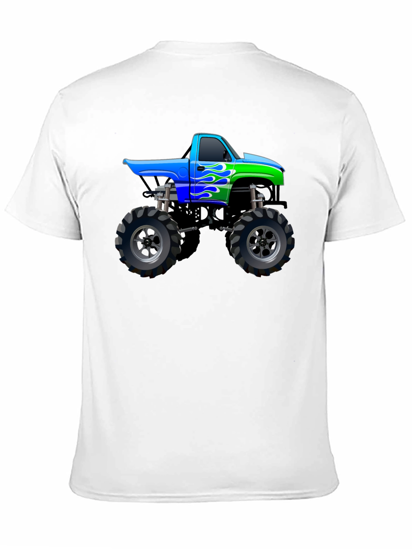 Monster Truck Graphic Tee - Black Cotton Blend