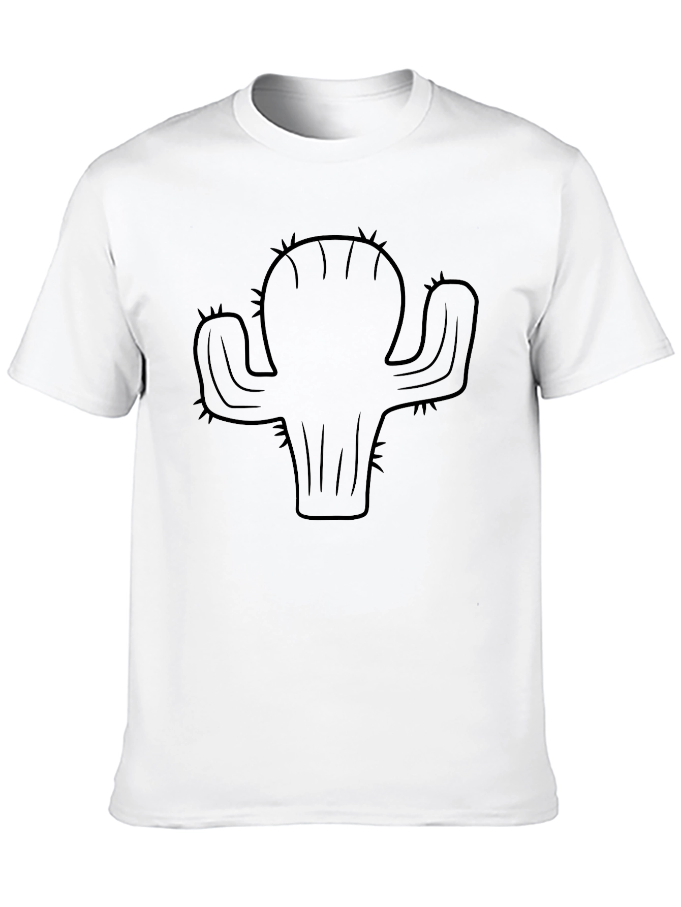 Cactus Graphic Black T-Shirt - Desert Style