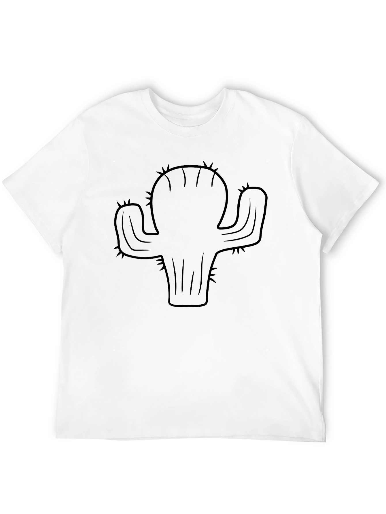Cactus Graphic Black T-Shirt - Desert Style