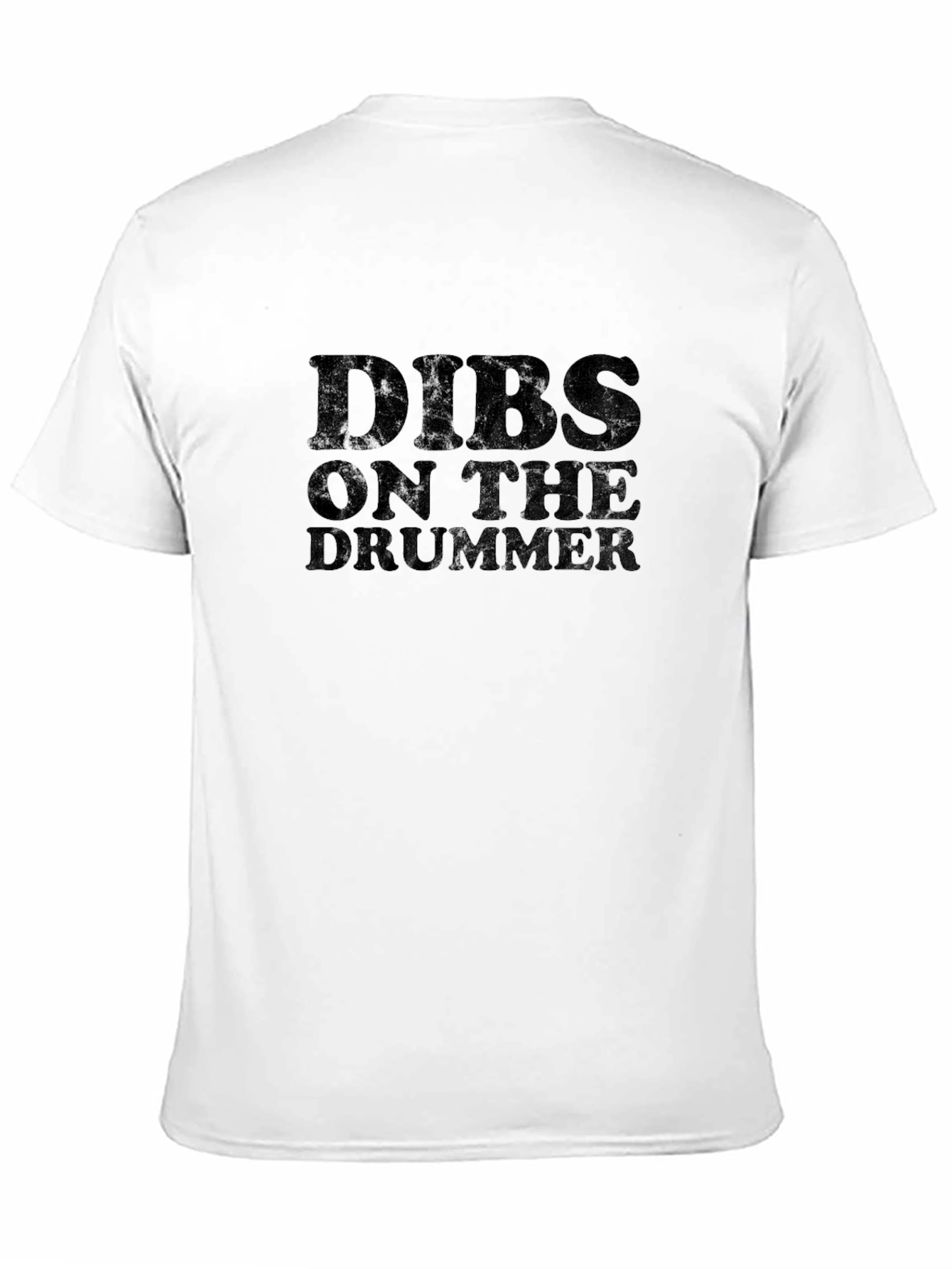 Dibs On The Drummer Black T-Shirt