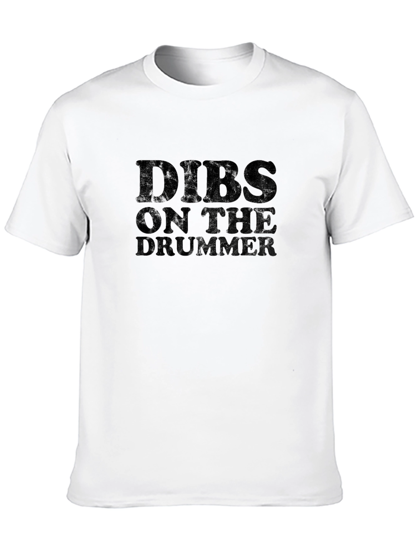 Dibs On The Drummer Black T-Shirt
