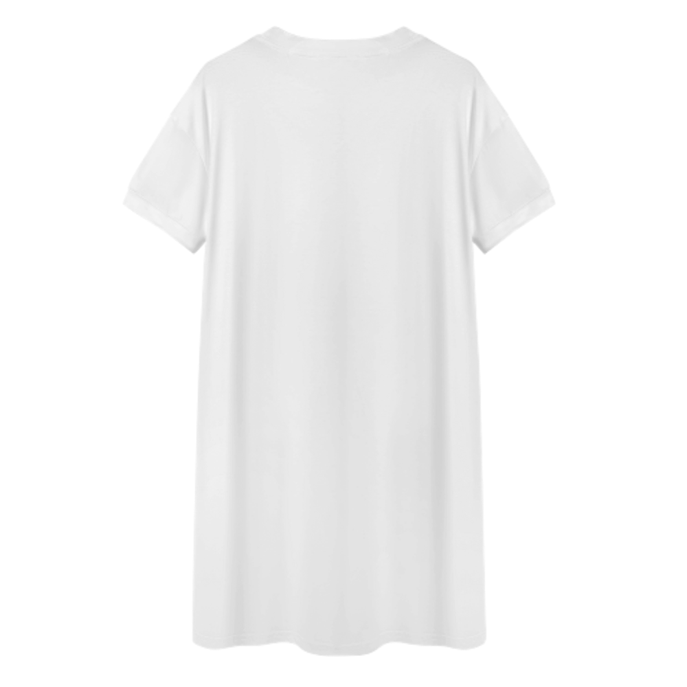 Admit It Life Would Be Boring Without Me Graphic T-Shirt Dress, Funny Statement Oversized Tee, Casual Streetwear Mini Dress, Trendy Bold Quote Outfit(z511)