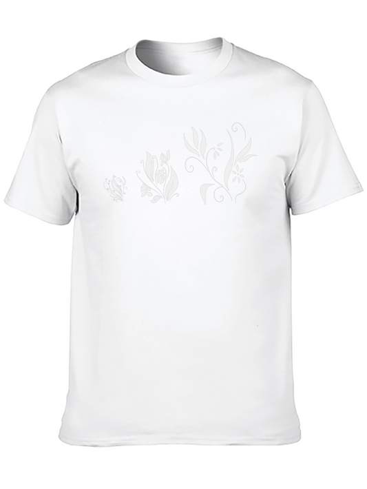 Floral Print Black T-Shirt | Stylish Casual Wear