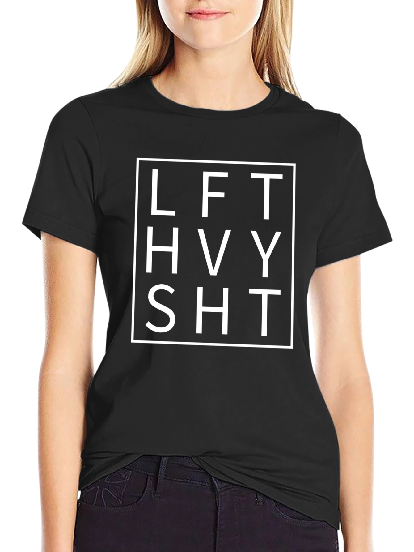 LFT HVY SHT T-Shirt - Black Graphic Tee