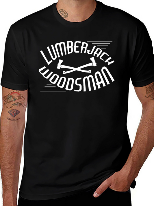Lumberjack Woodsman Black T-Shirt