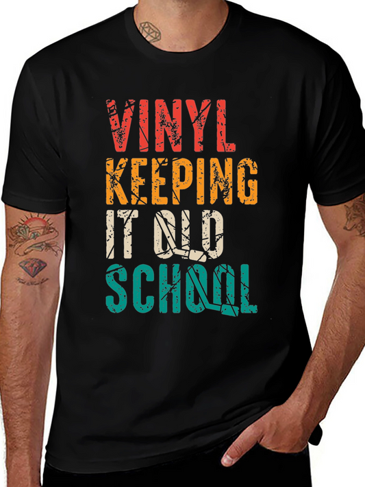 Vintage Vinyl Keeping it Old School Graphic Tee