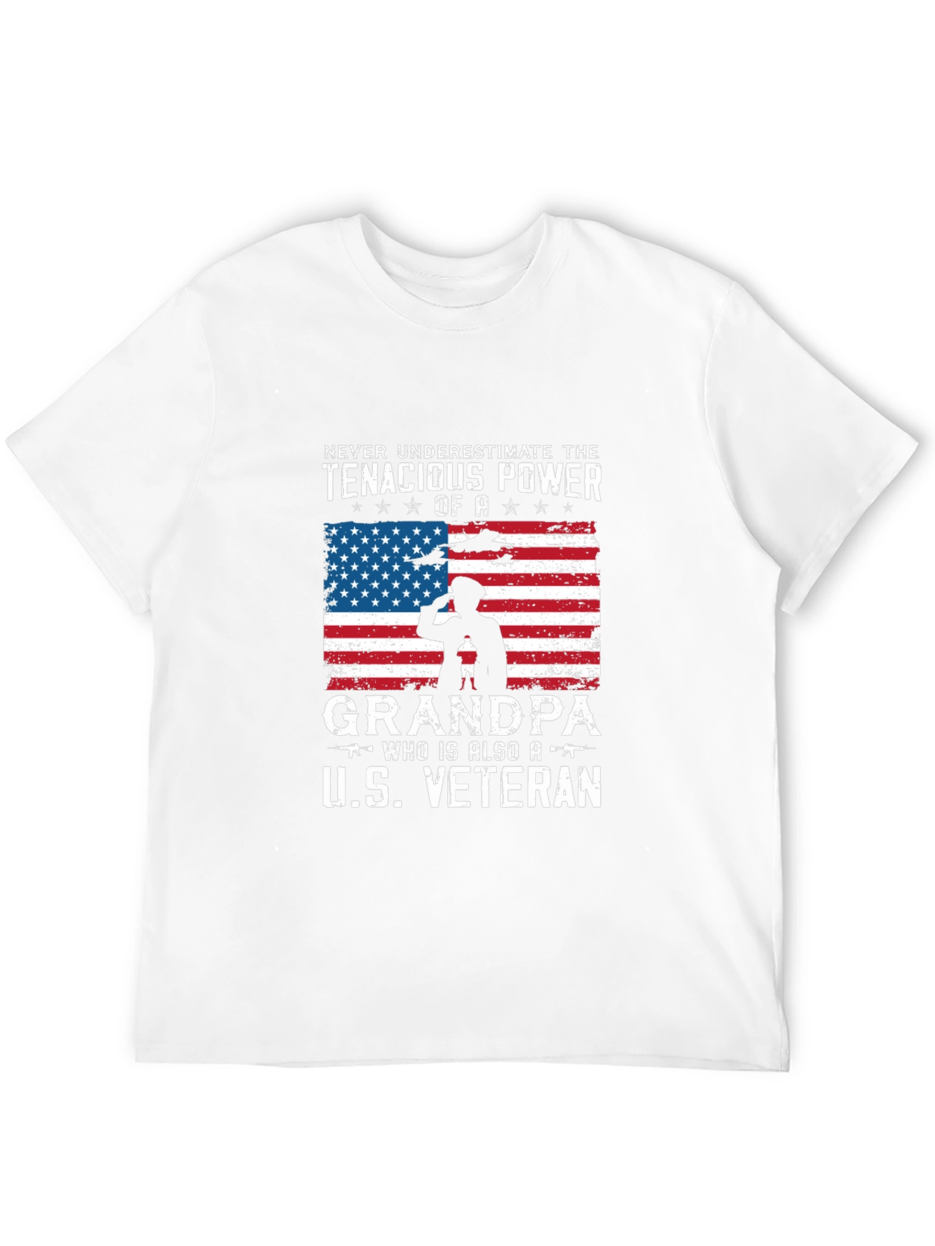 Tenacious Grandpa U.S. Veteran T-Shirt