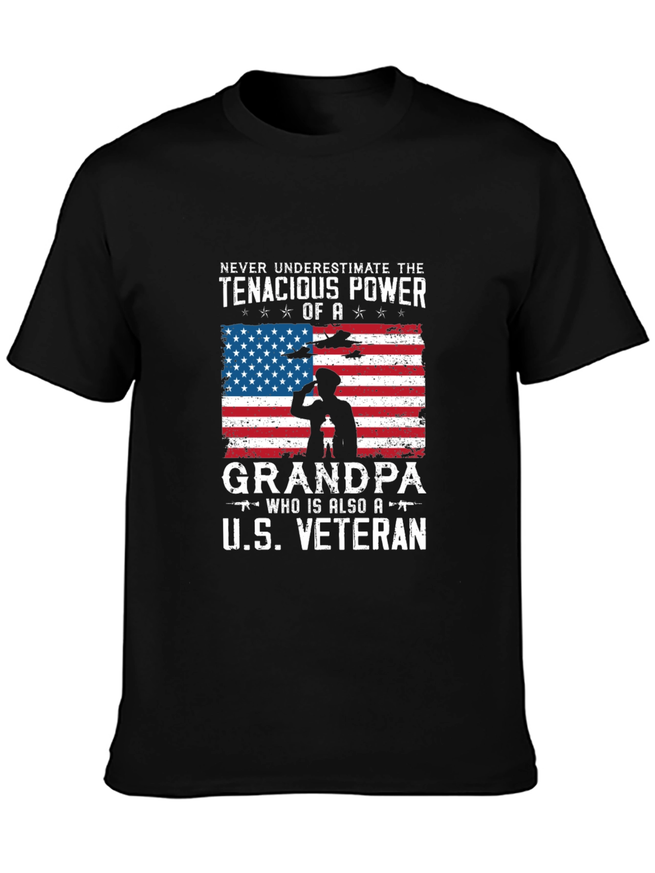 Tenacious Grandpa U.S. Veteran T-Shirt