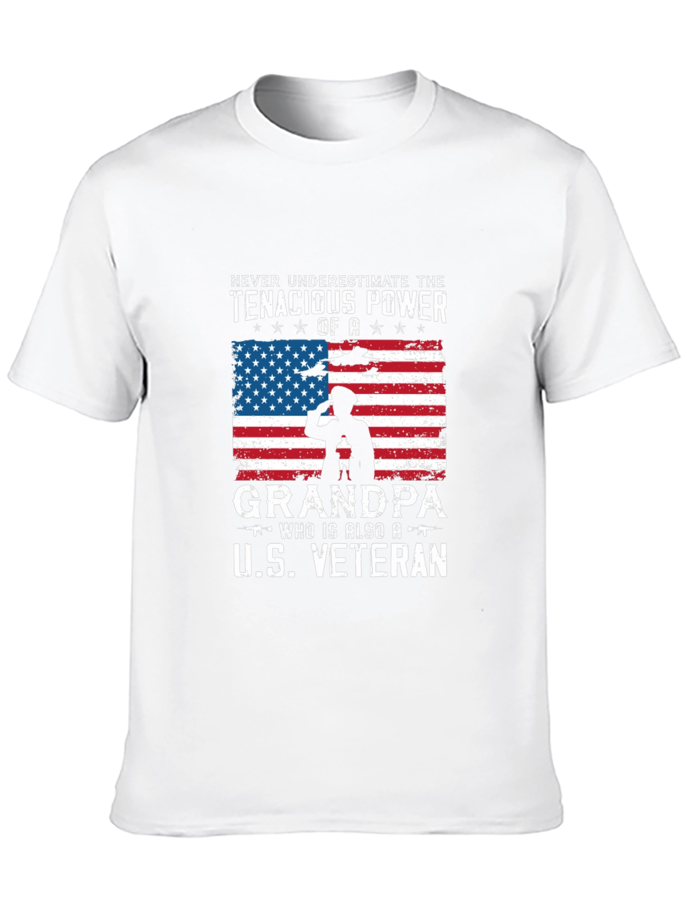 Tenacious Grandpa U.S. Veteran T-Shirt
