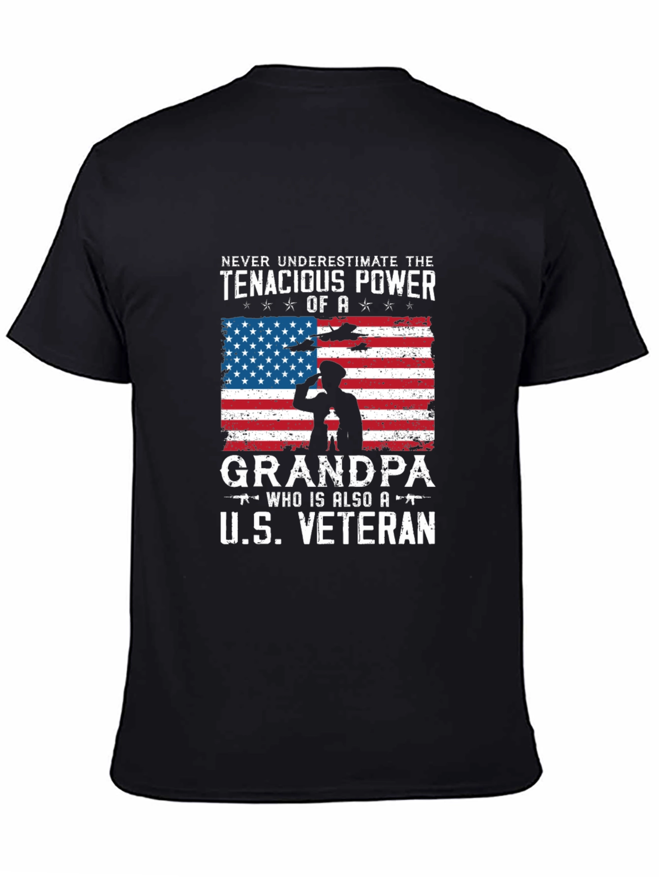 Tenacious Grandpa U.S. Veteran T-Shirt
