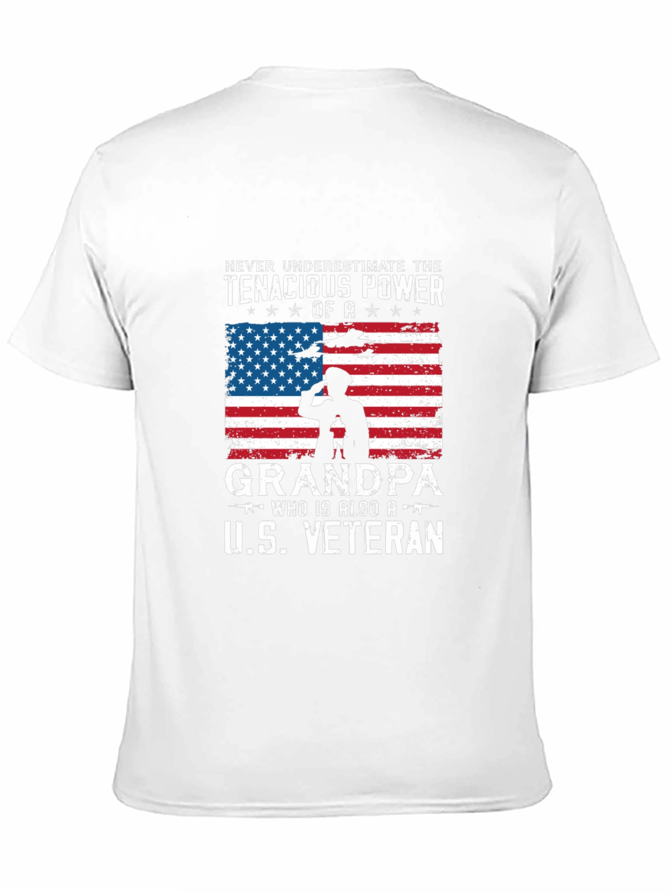 Tenacious Grandpa U.S. Veteran T-Shirt