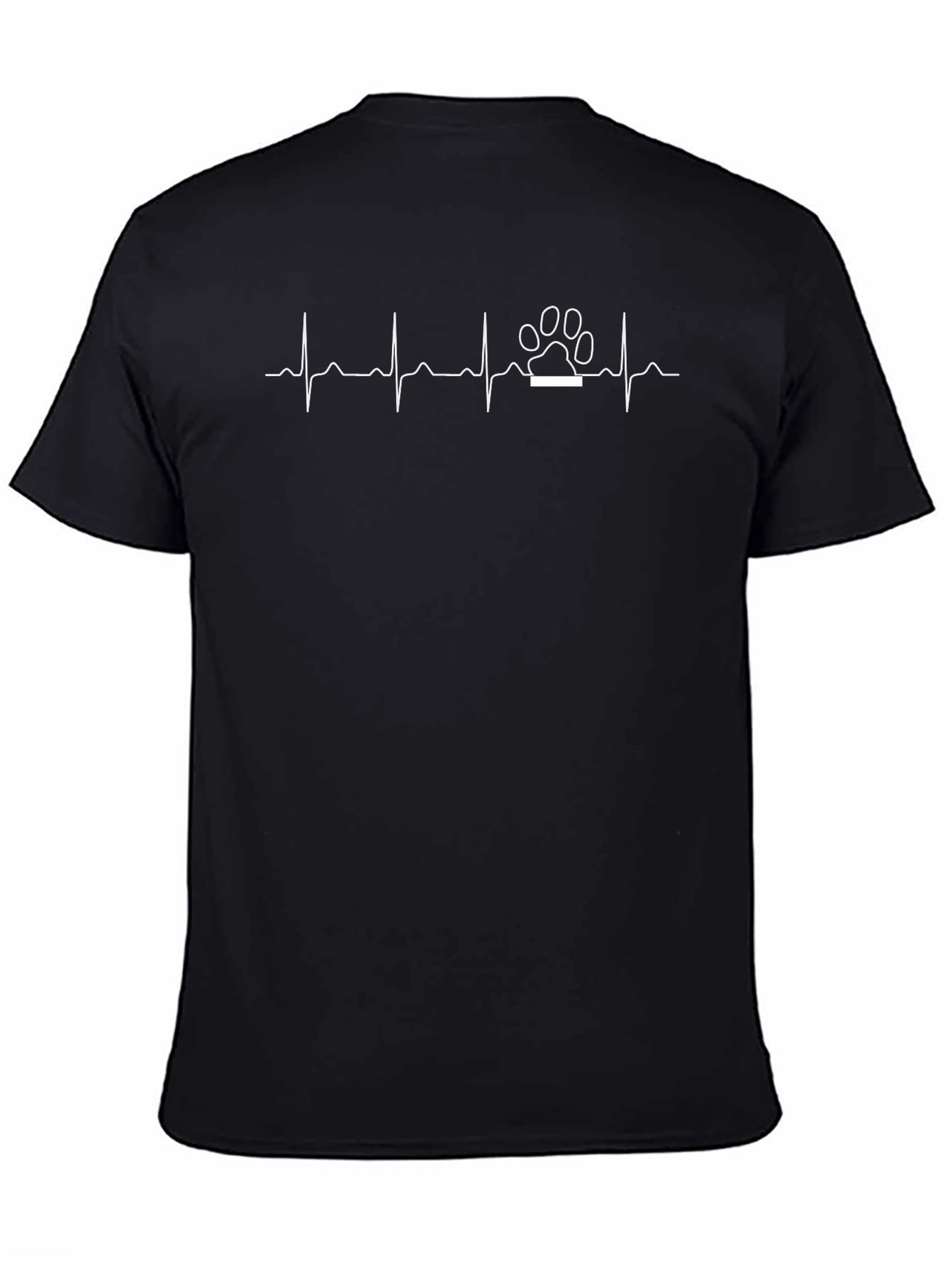 Dog Paw Heartbeat T-Shirt - Pet Lover Tee