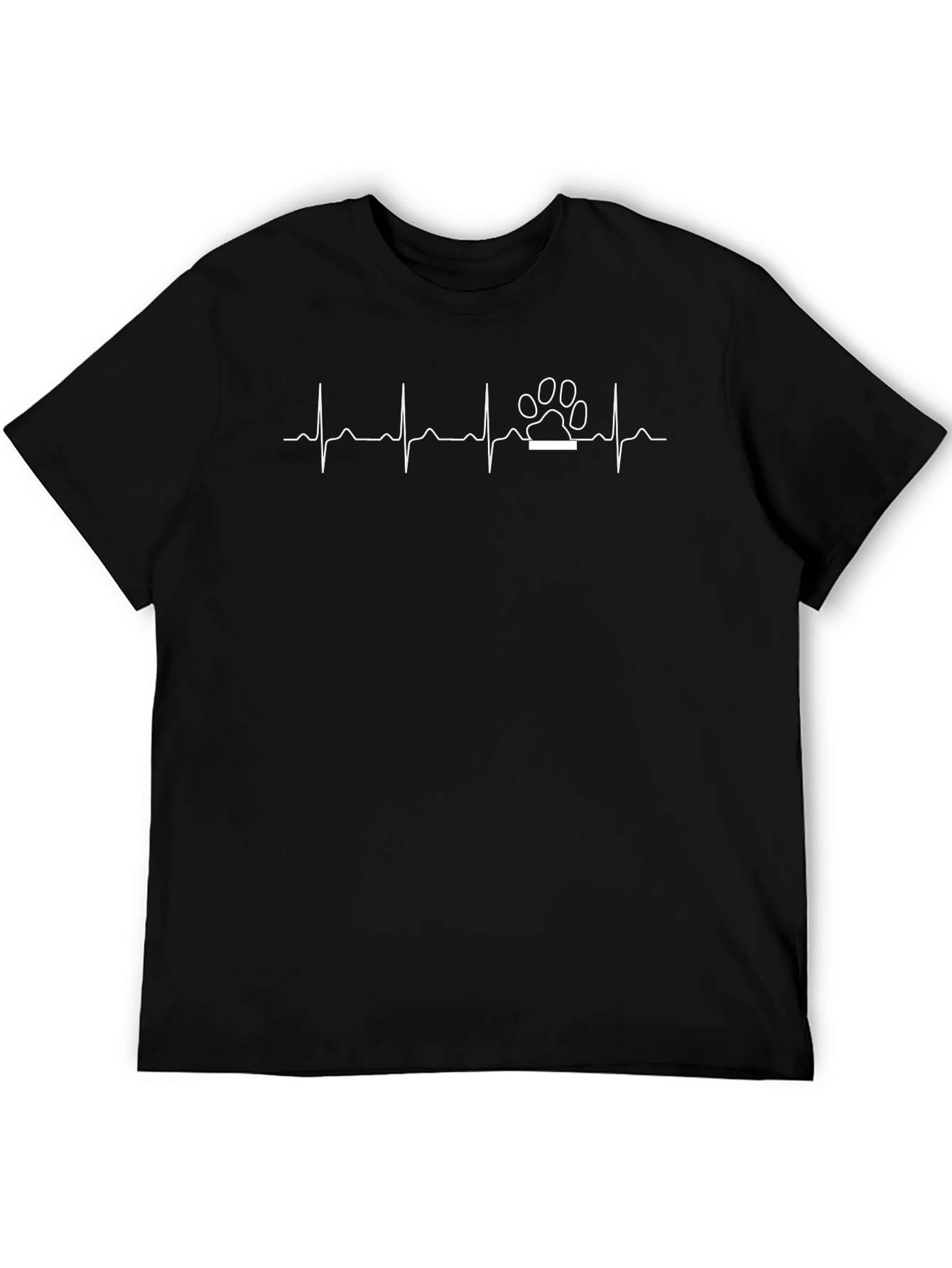 Dog Paw Heartbeat T-Shirt - Pet Lover Tee