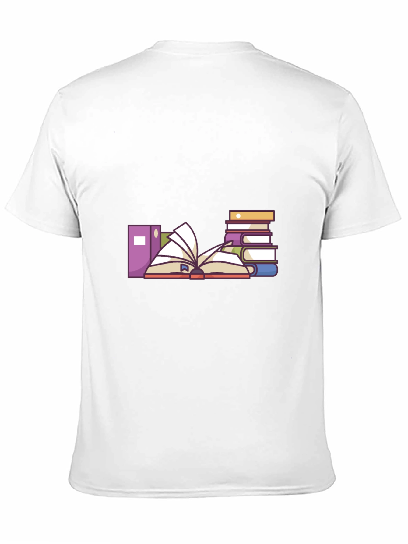 Bookworm Graphic Tee - Black Cotton Blend