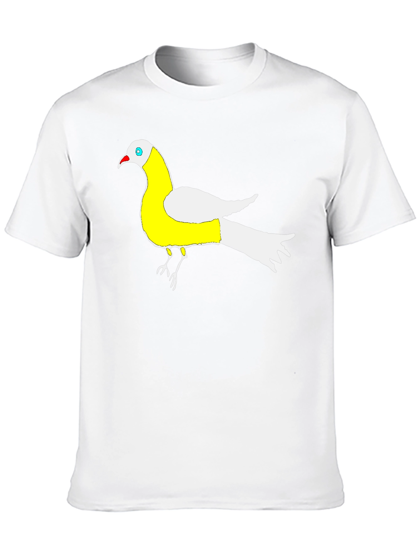 Unique Bird Graphic Black T-Shirt