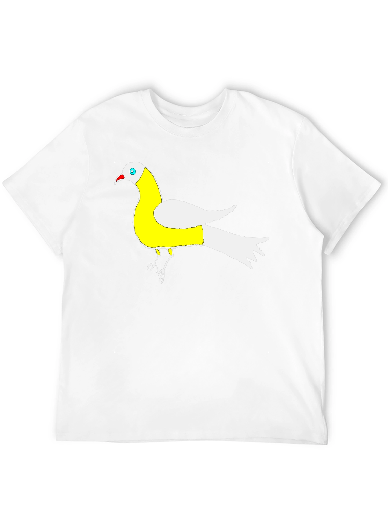 Unique Bird Graphic Black T-Shirt