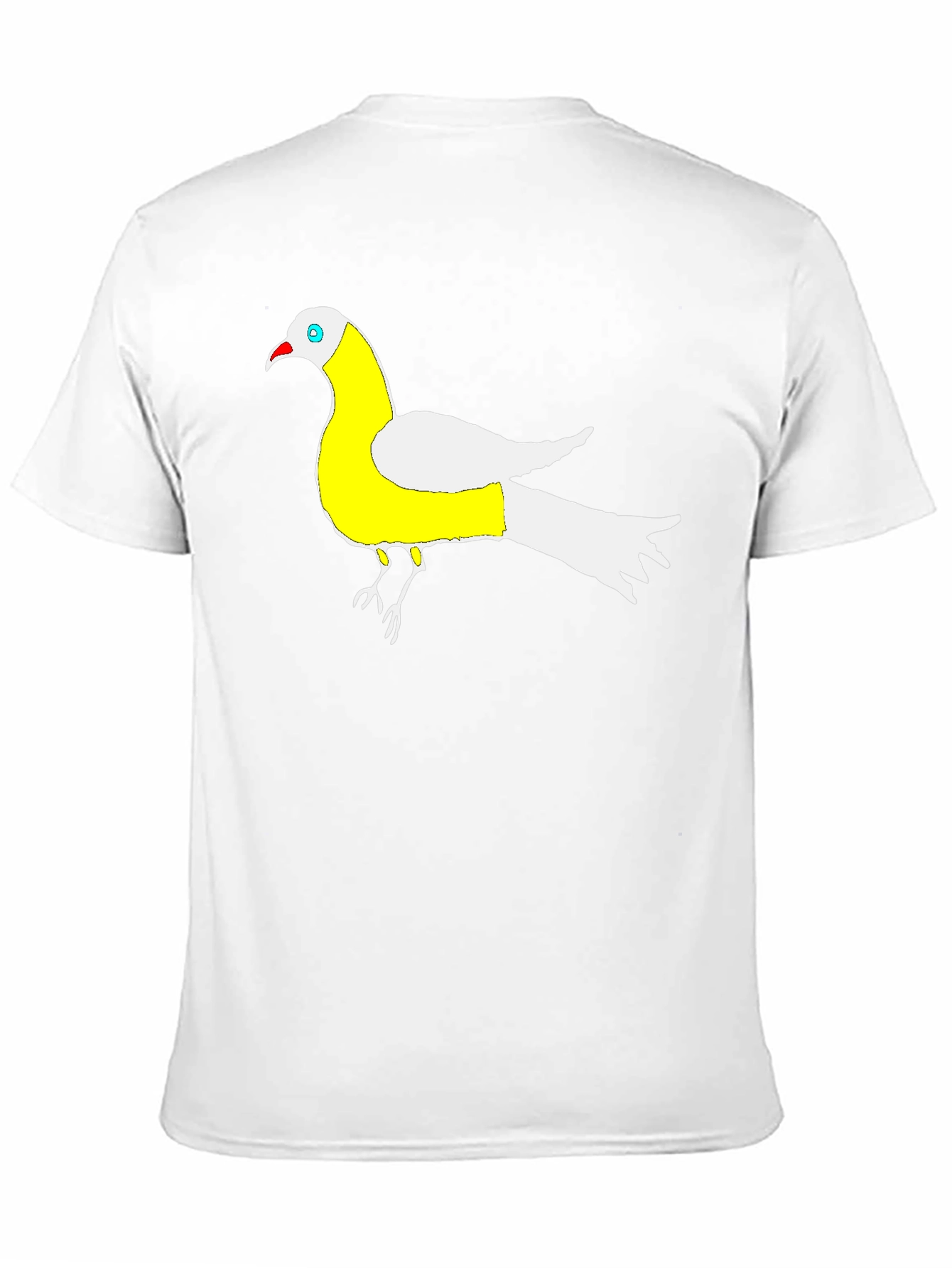 Unique Bird Graphic Black T-Shirt