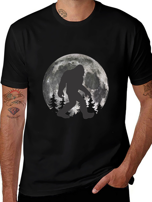 Bigfoot Moon T-Shirt - Cryptid Novelty Tee