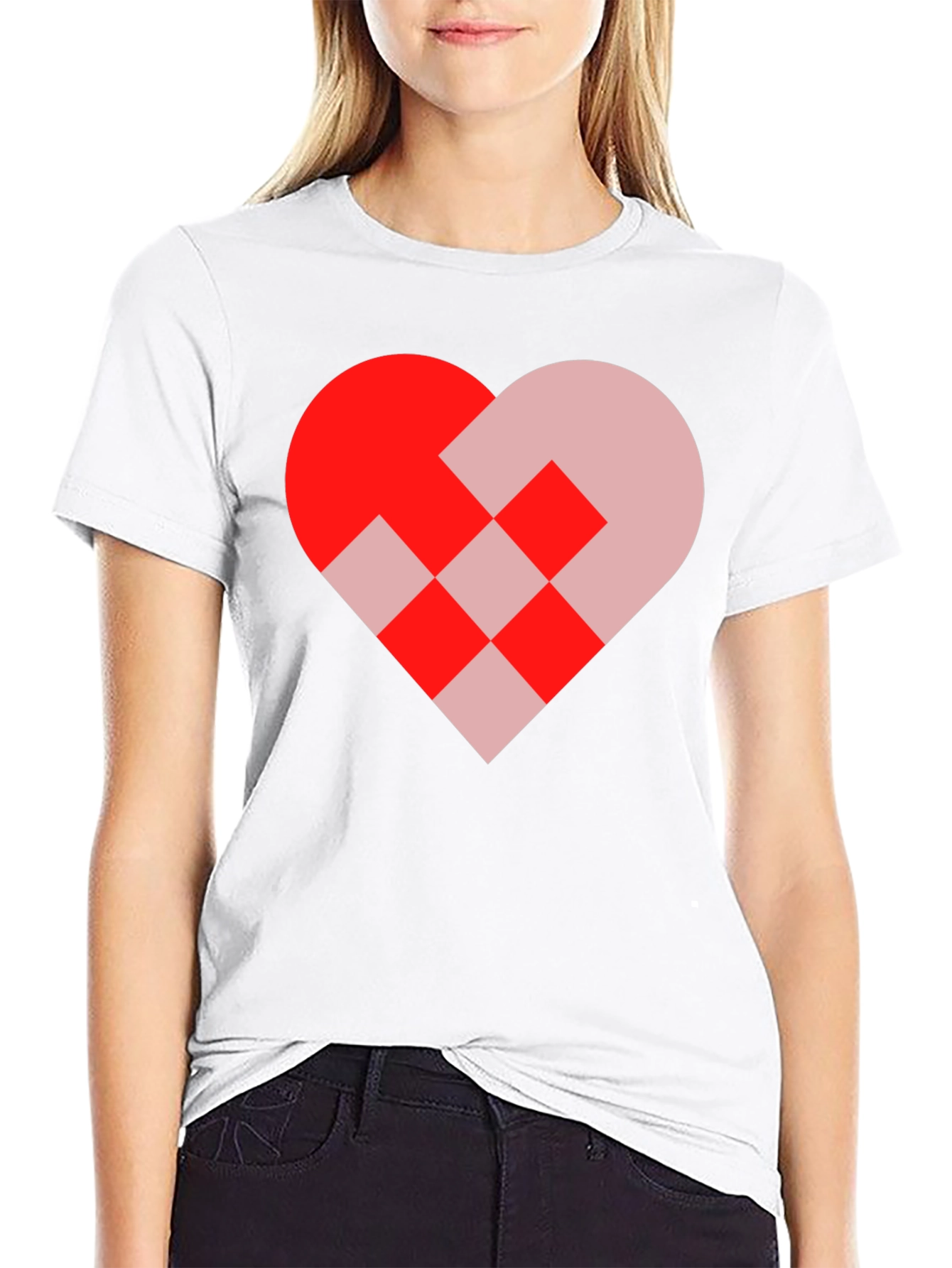 Heart Graphic Black T-Shirt