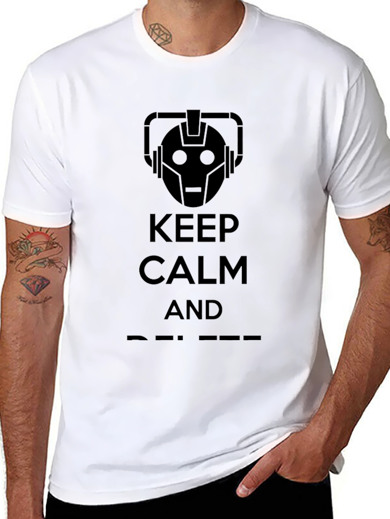 Keep Calm Cyberman T-Shirt - Sci-Fi Apparel