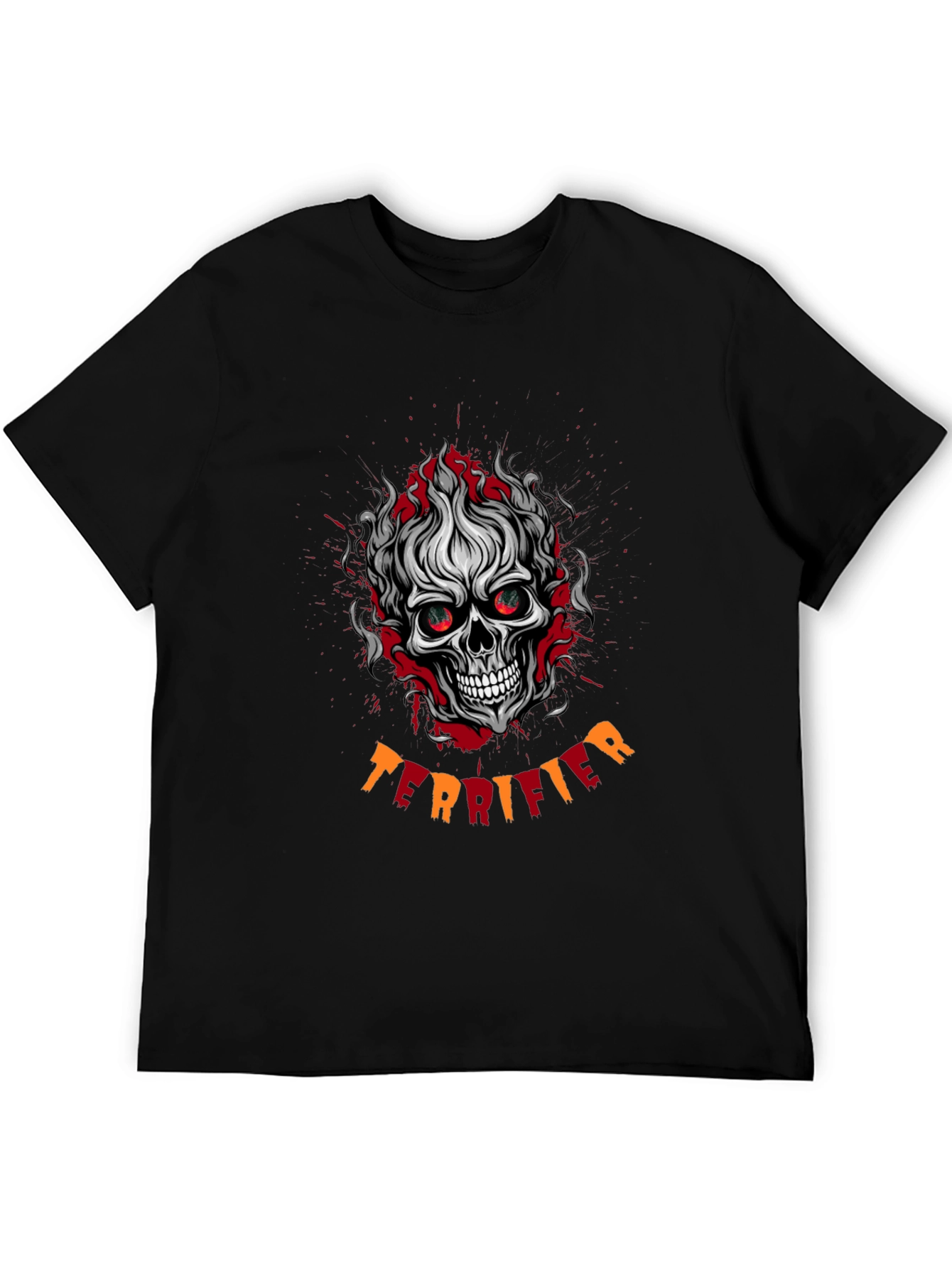 Terrifier Skull Graphic Black T-Shirt